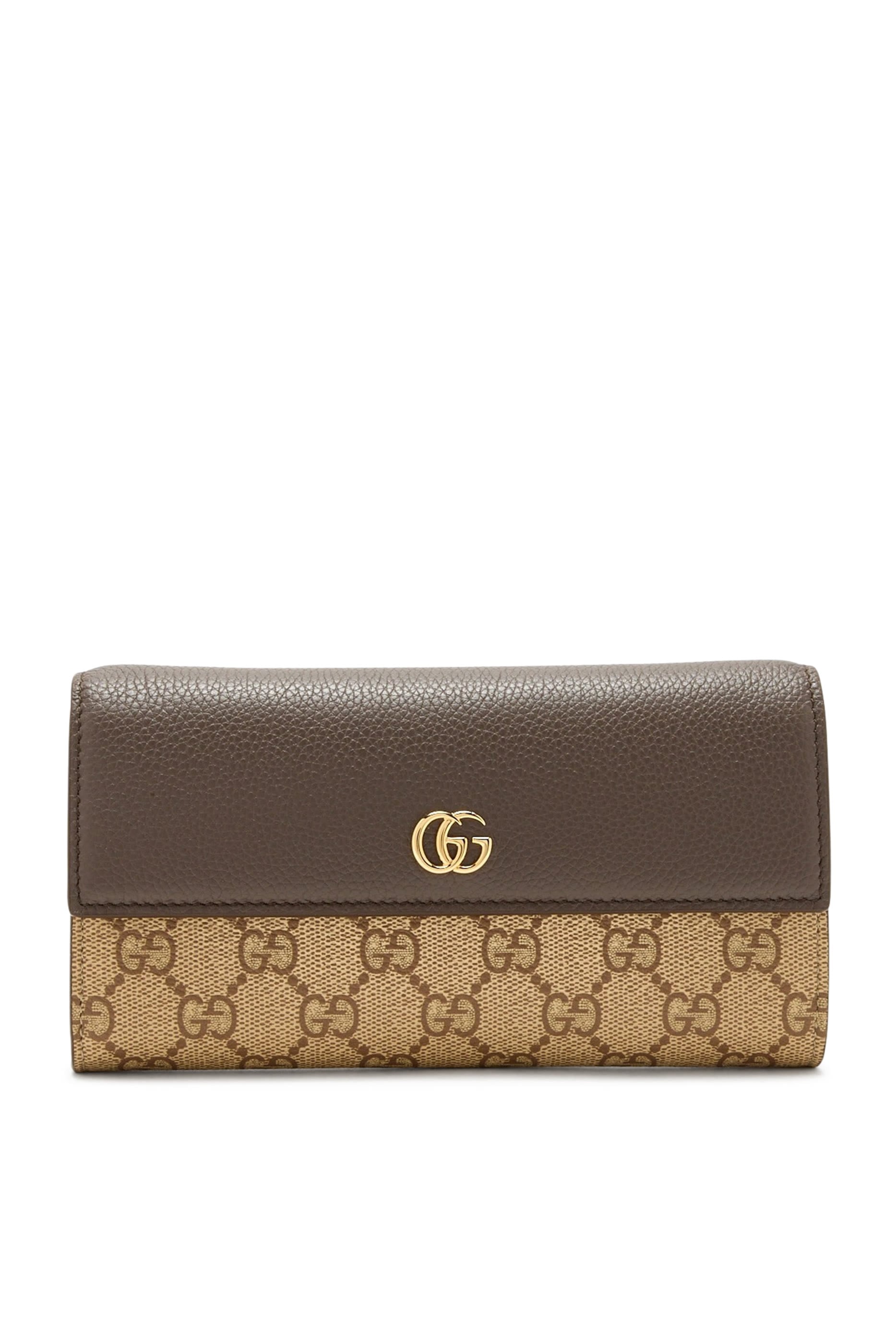 Bi-Color GG Marmont Continental Wallet