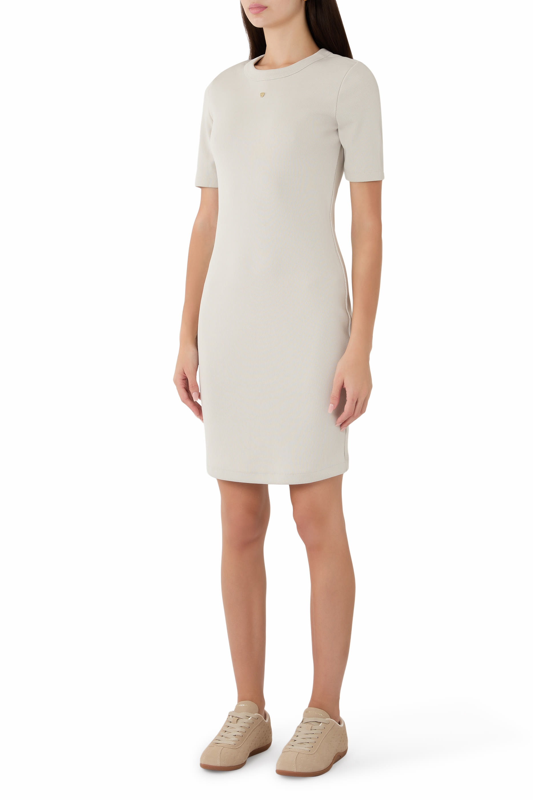 Crossover Ribbed Dress