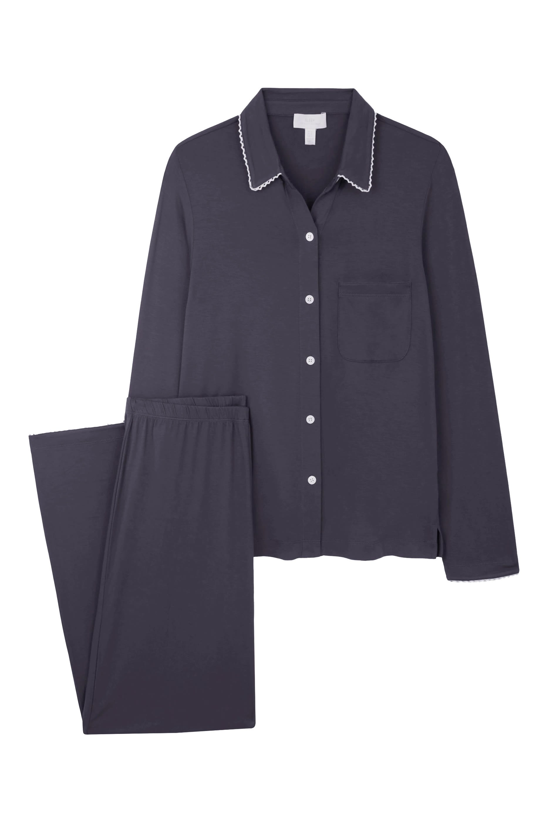 Jersey Classic Stitch Trim Pajama Set