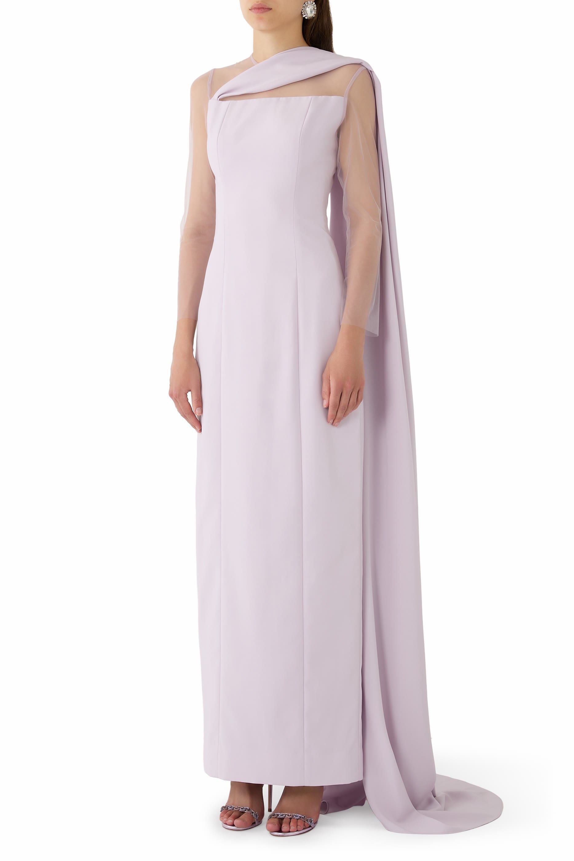 Illusion Column Gown