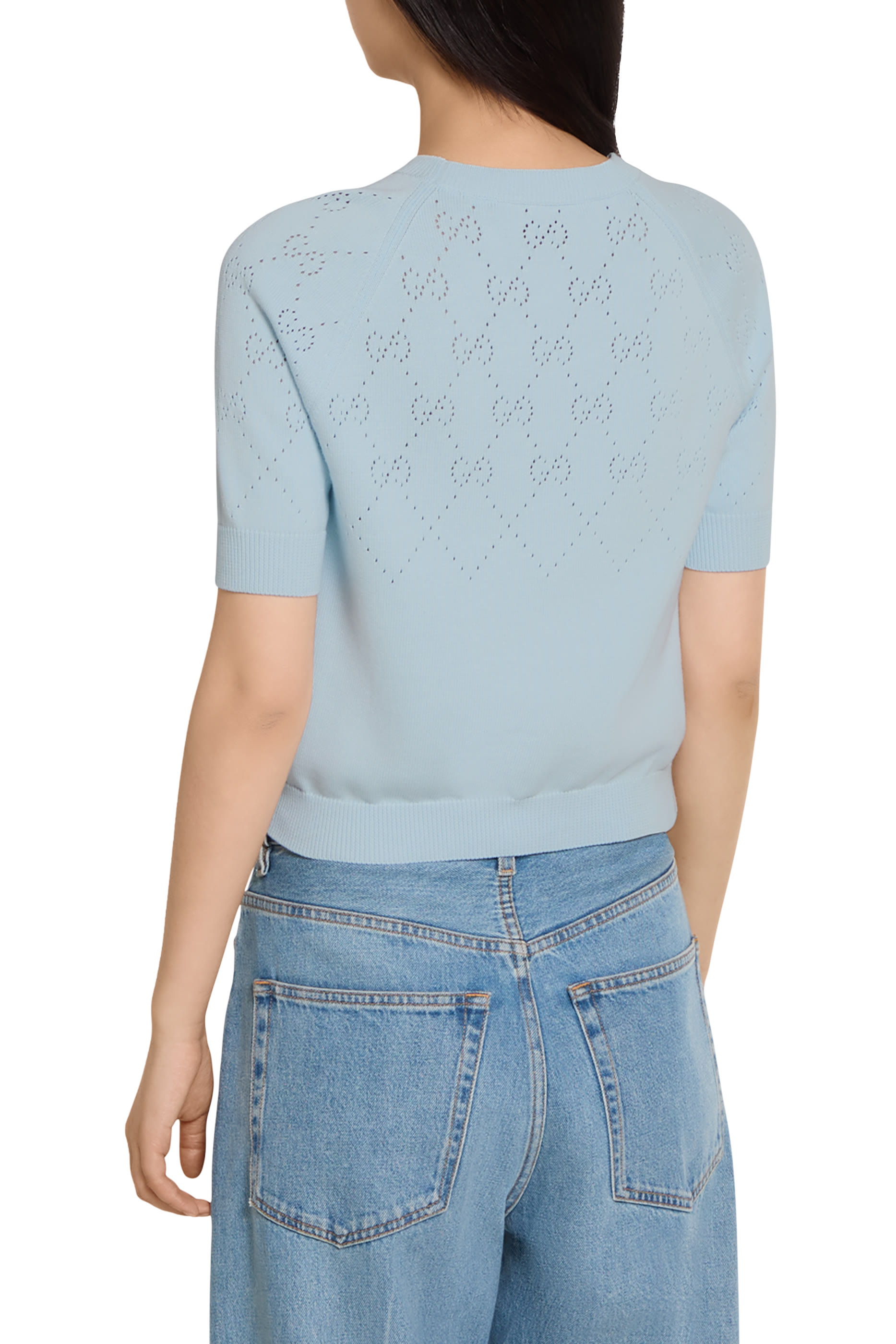 GG Cotton Crewneck Top