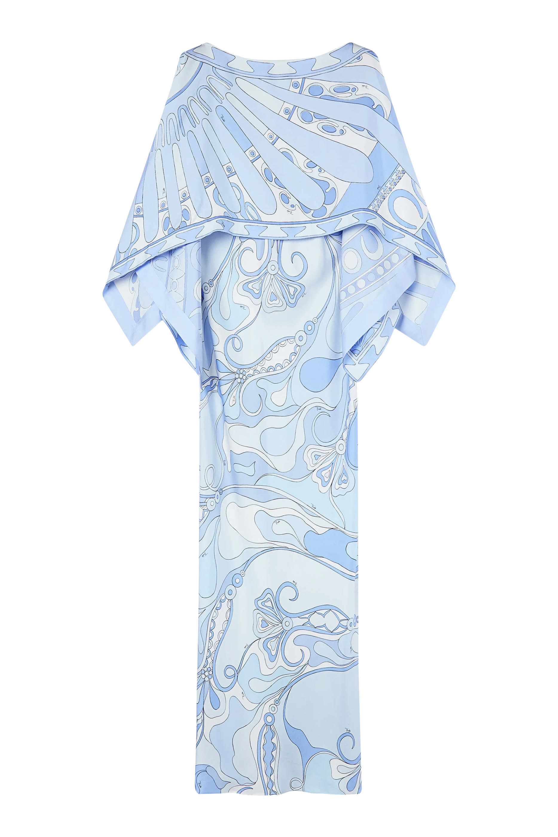 Orchidee and Soleil Print Cape Dress