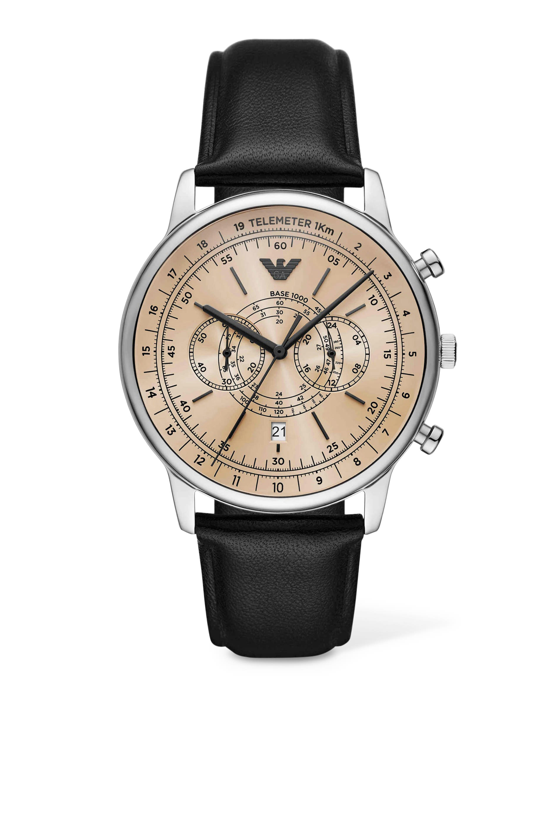Minimalist Chrono Leather Watch
