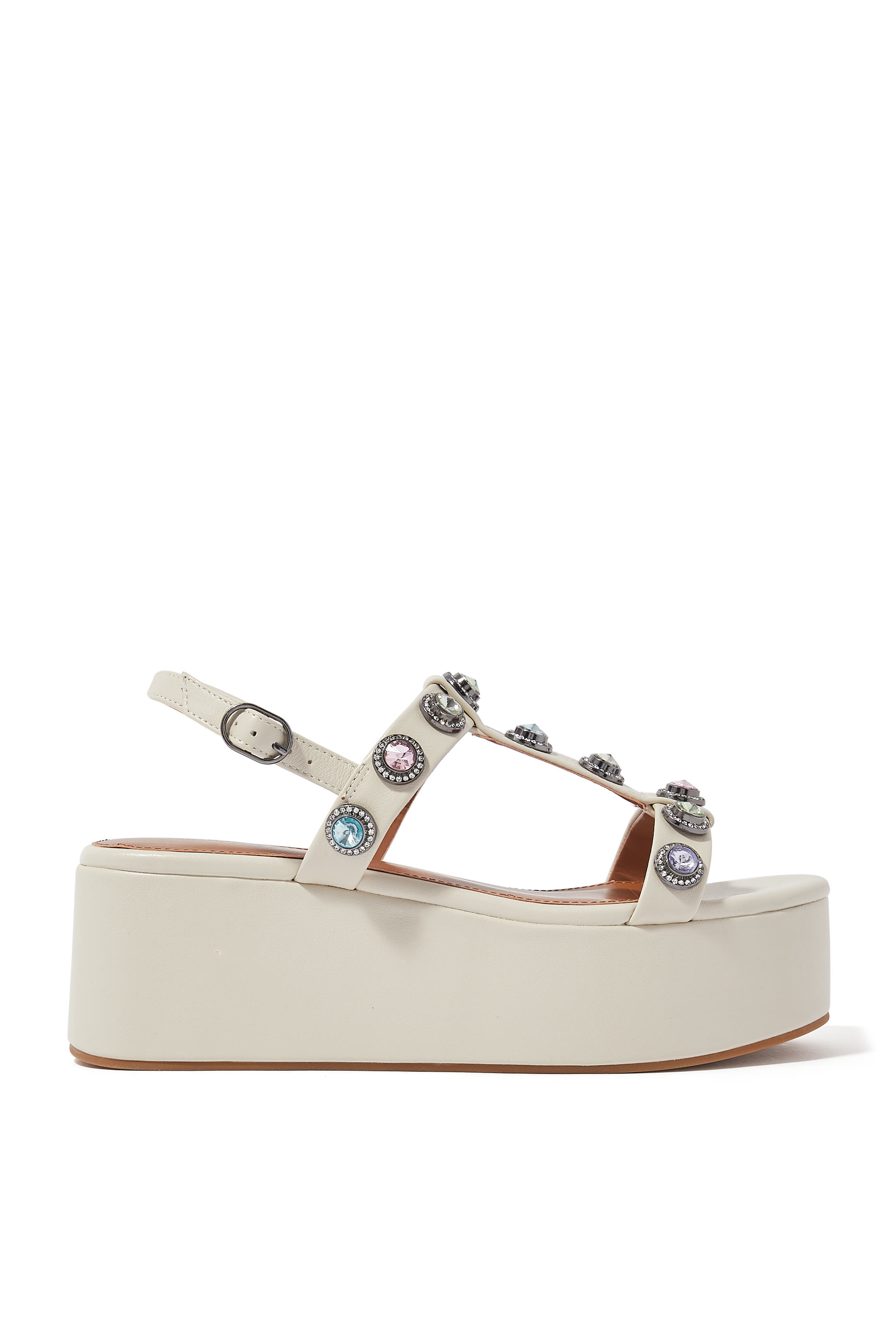 Octavia 50 Leather Platform Sandals