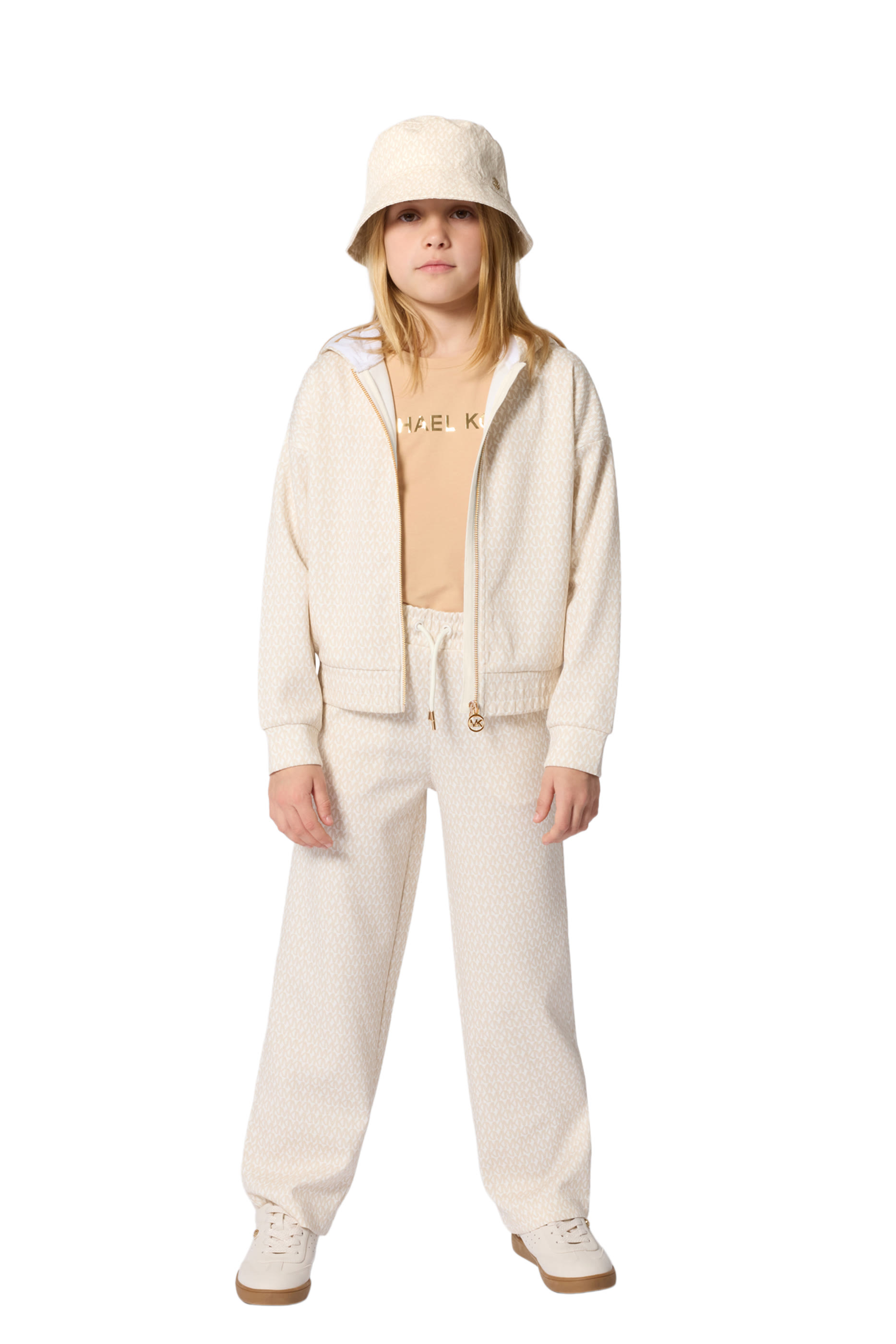 Kids All-Over MK Logo Cardigan
