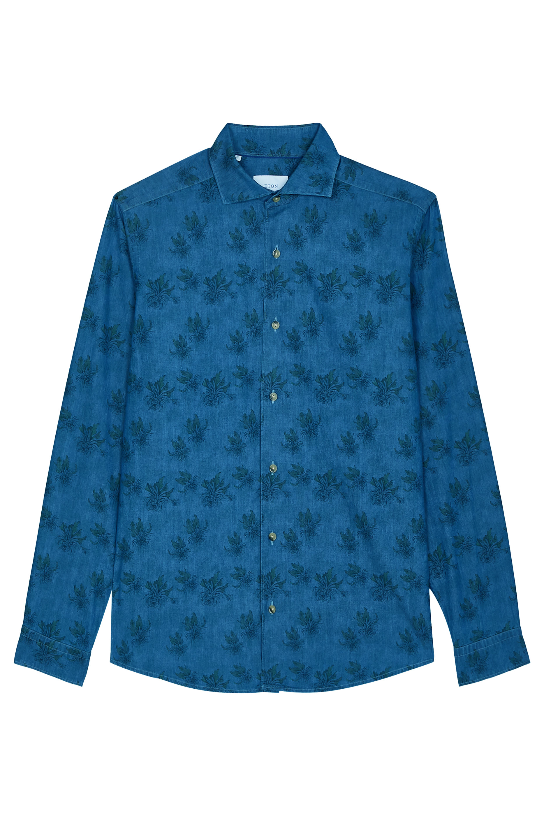 Floral Print Denim Shirt