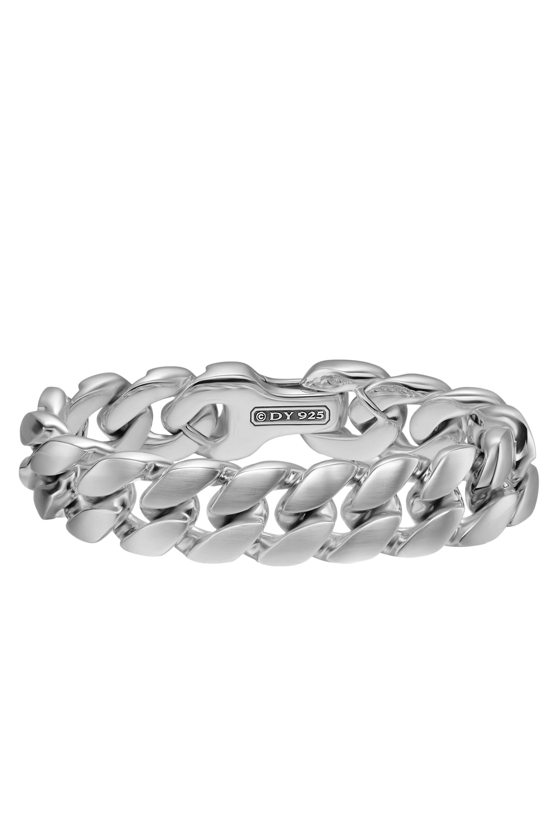 Curb Chain Bracelet, Platinum