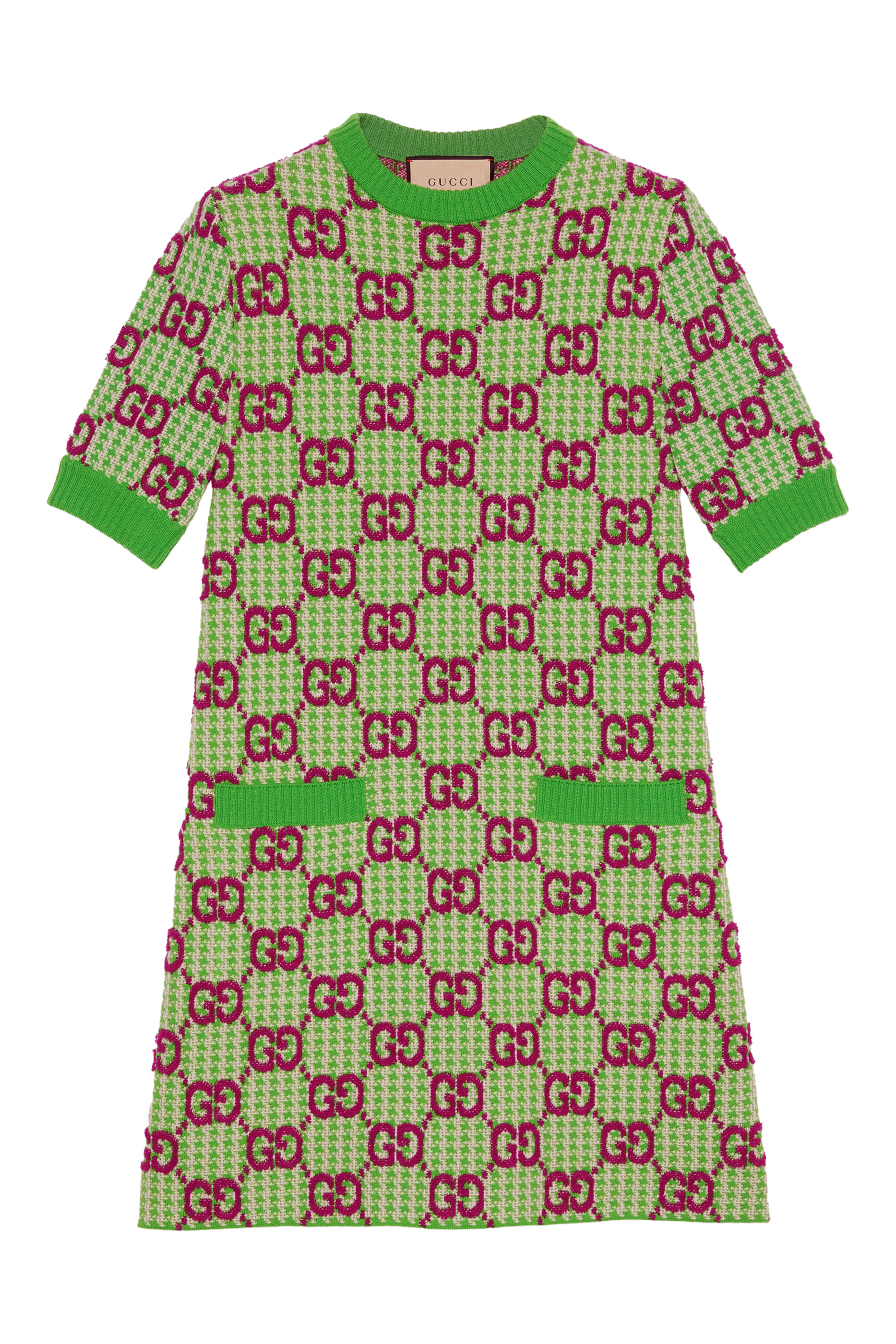 GG Wool Houndstooth Dress