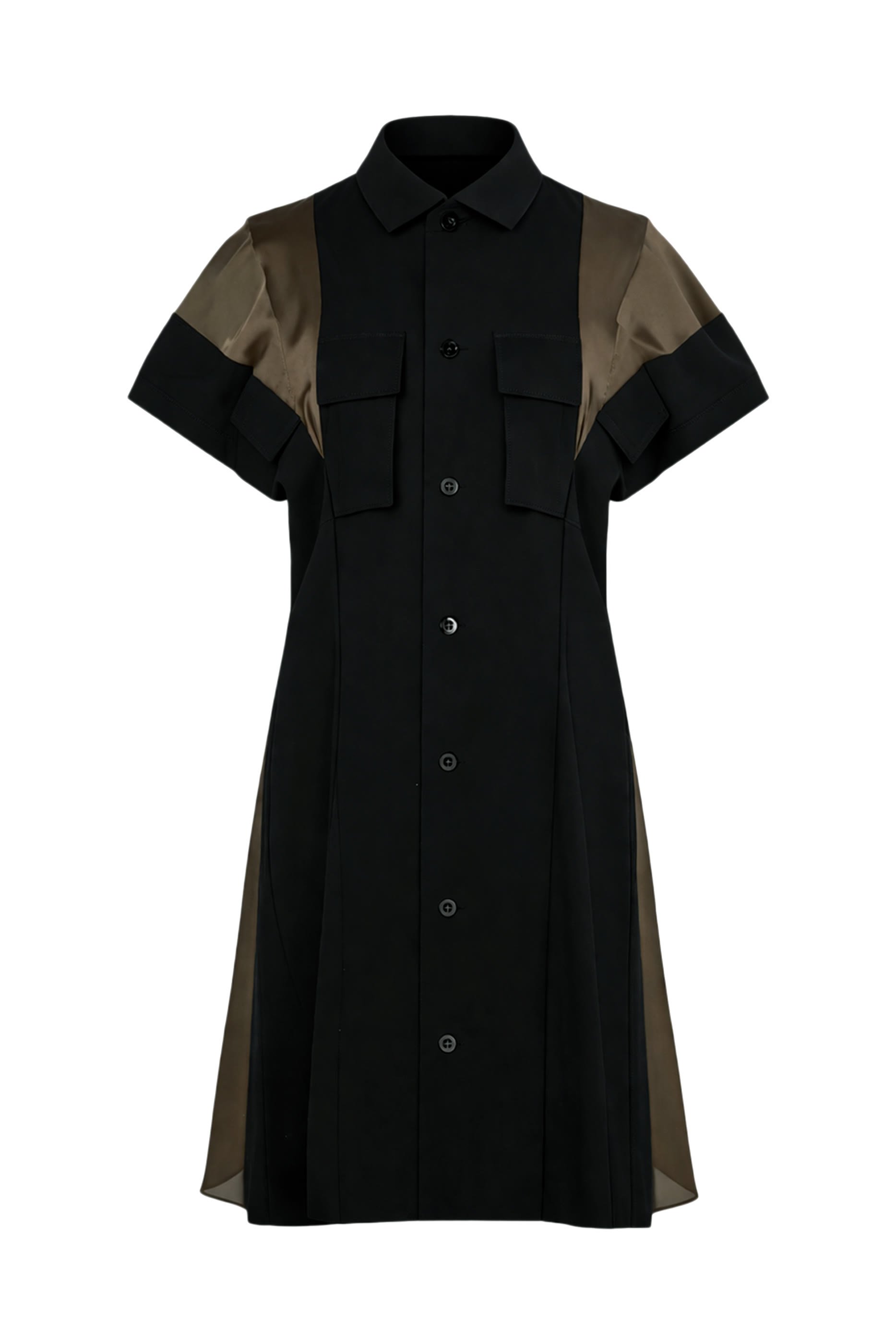 Panelled Pocket Suiting Dress