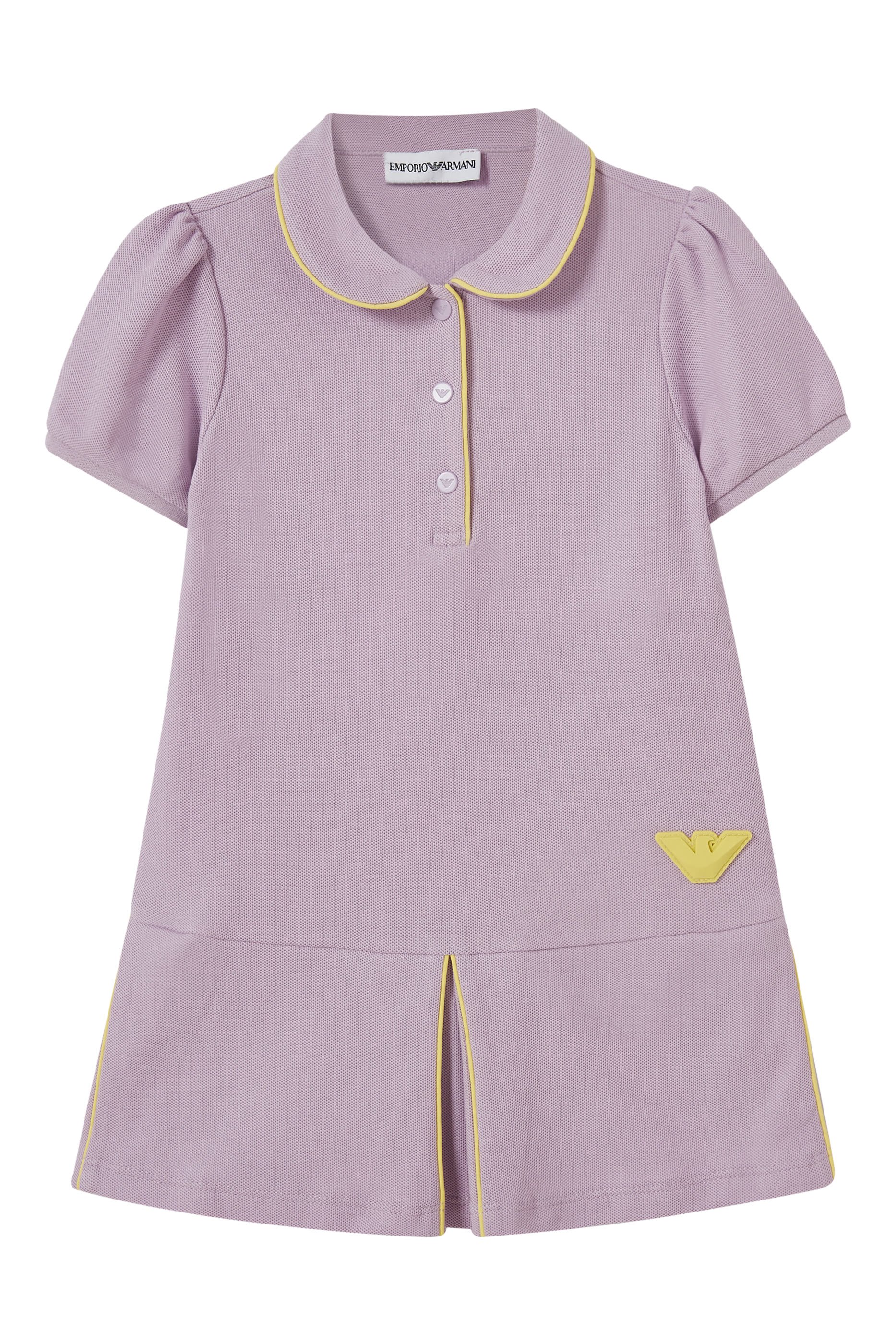 Kids Eagle-Logo Slit Dress