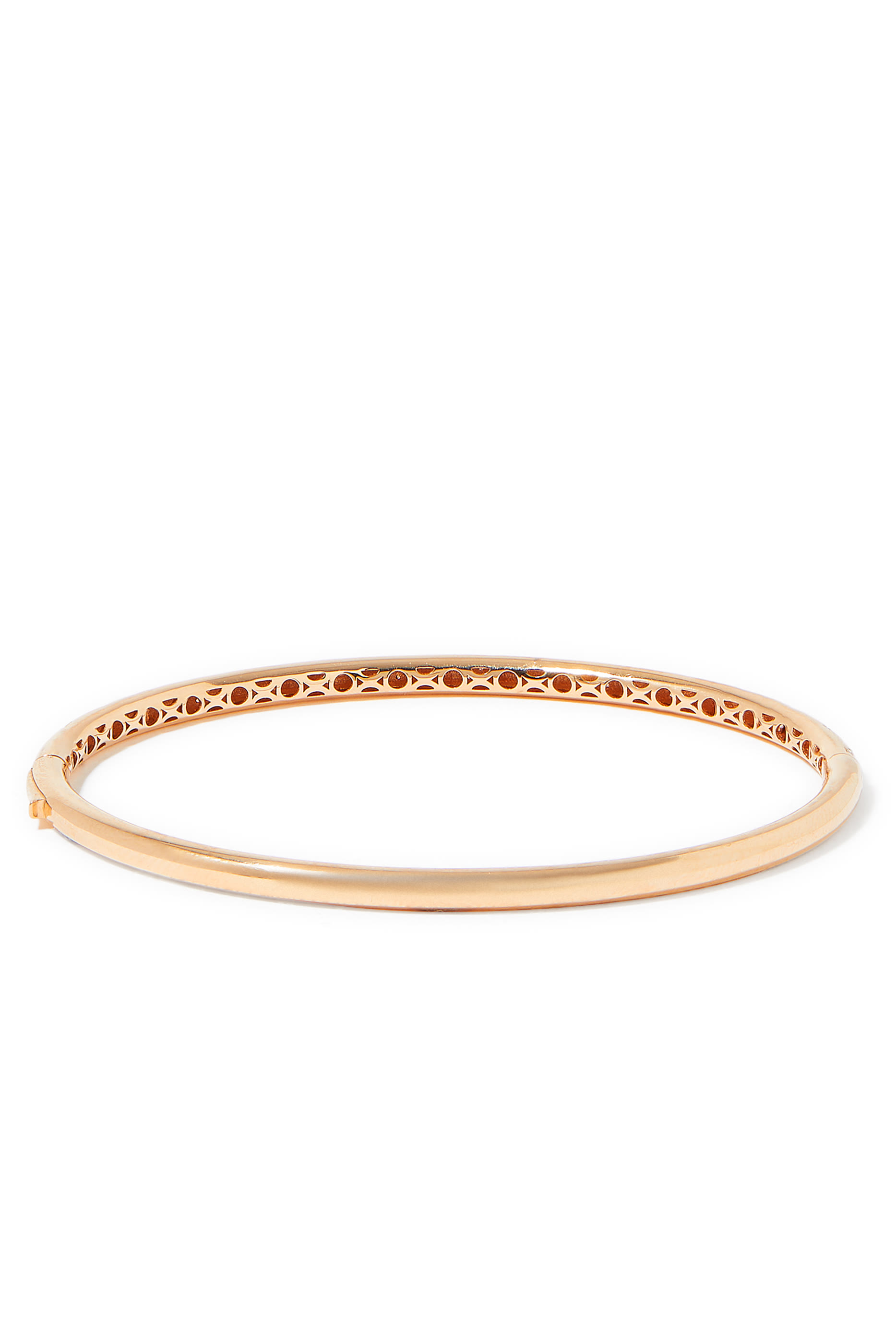 Tornado Bracelet, 18k Pink Gold & Enamel & Diamonds