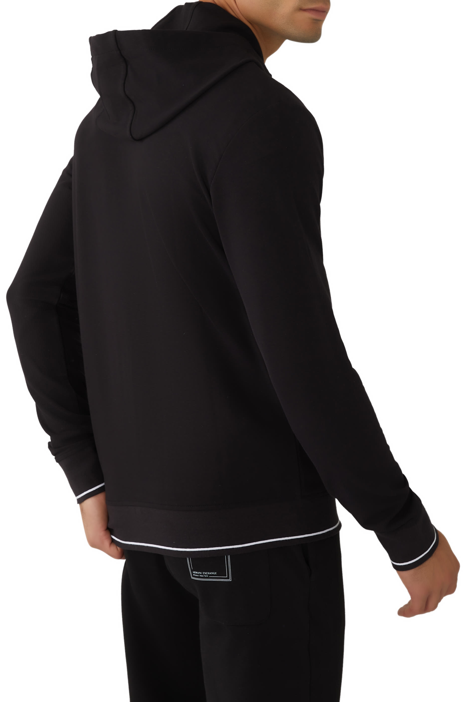 Logo Print Zip-Up Hoodie