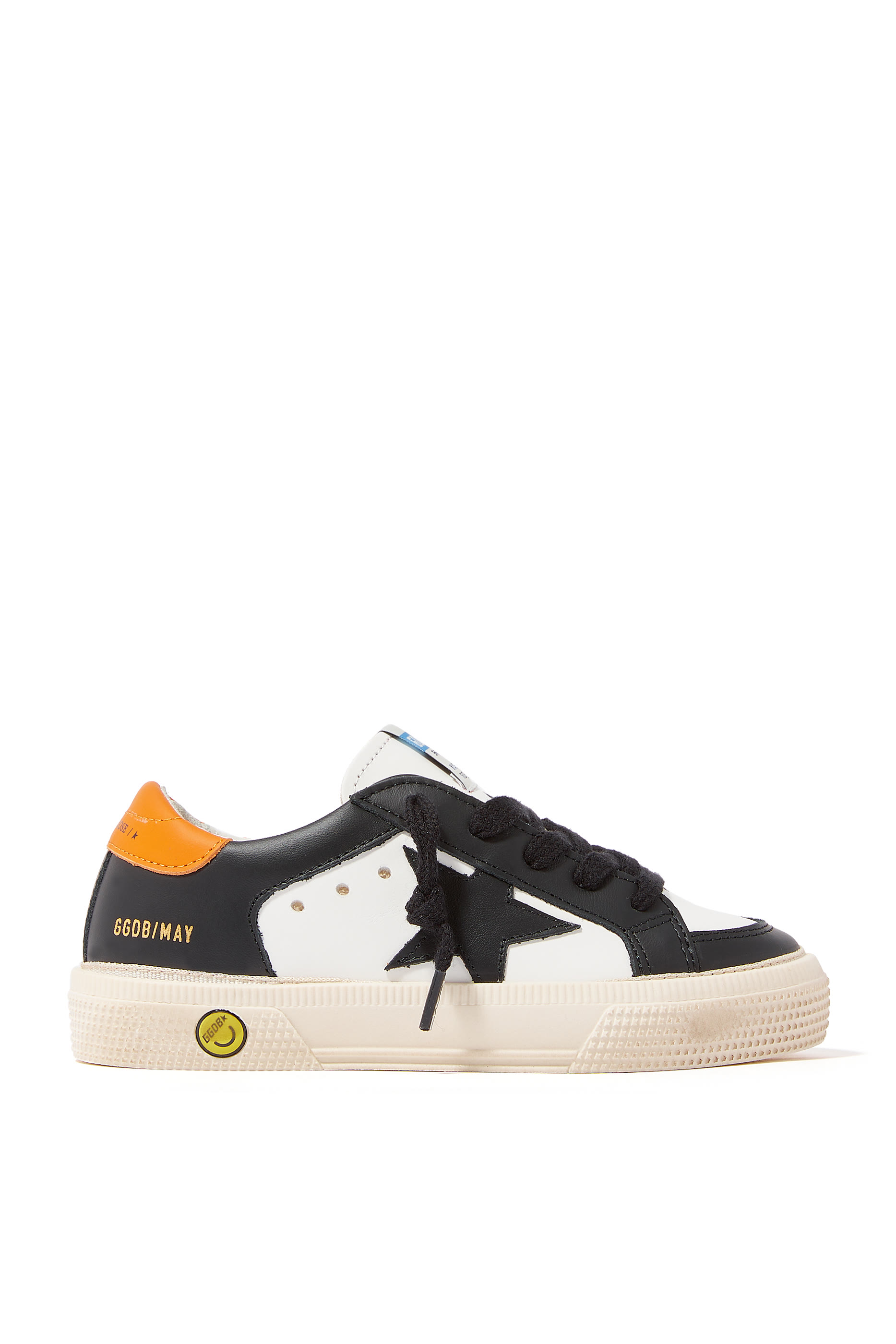 May Star-Patch Leather Sneakers