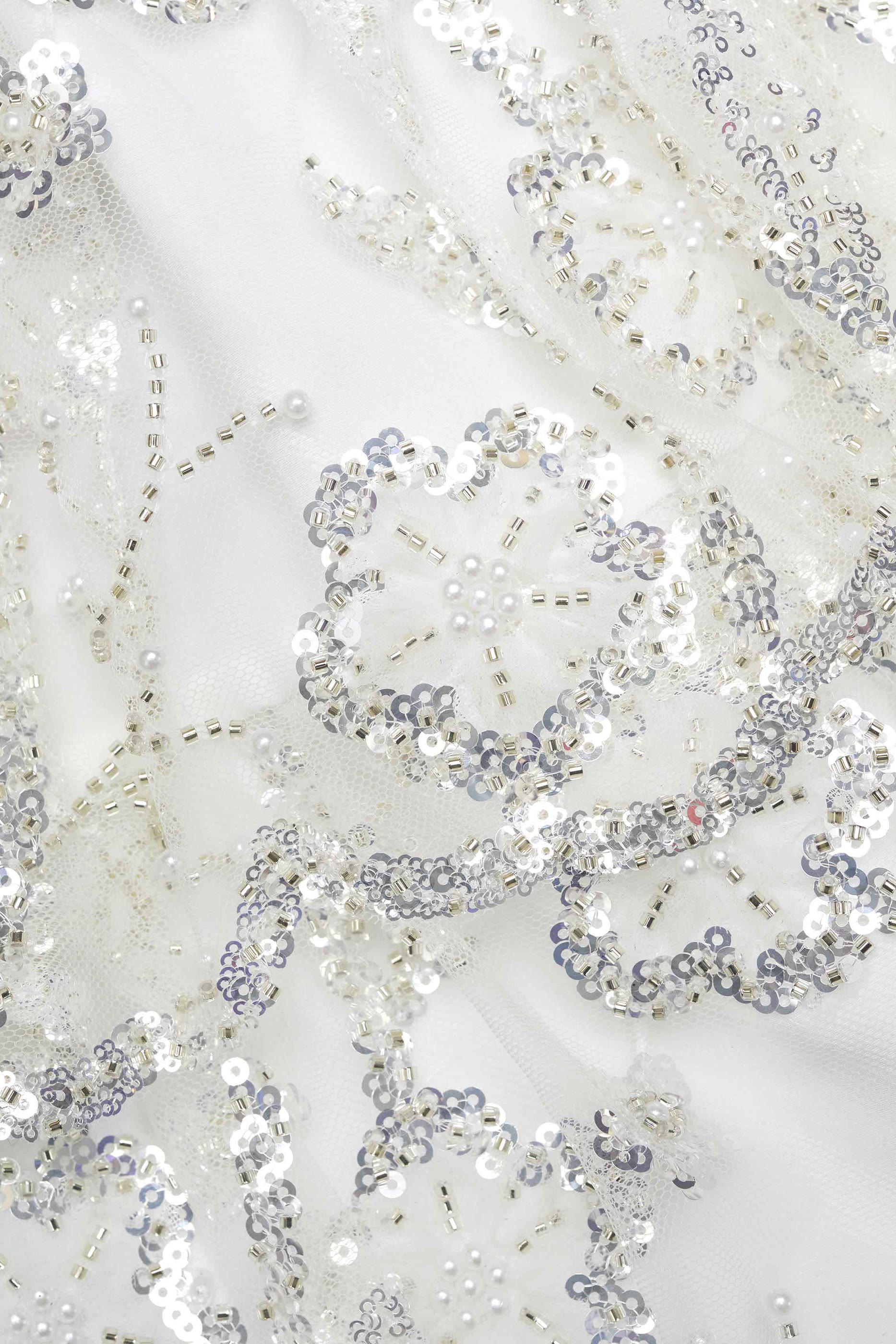 Kids Jersey Sequin Tulle Mini Dress