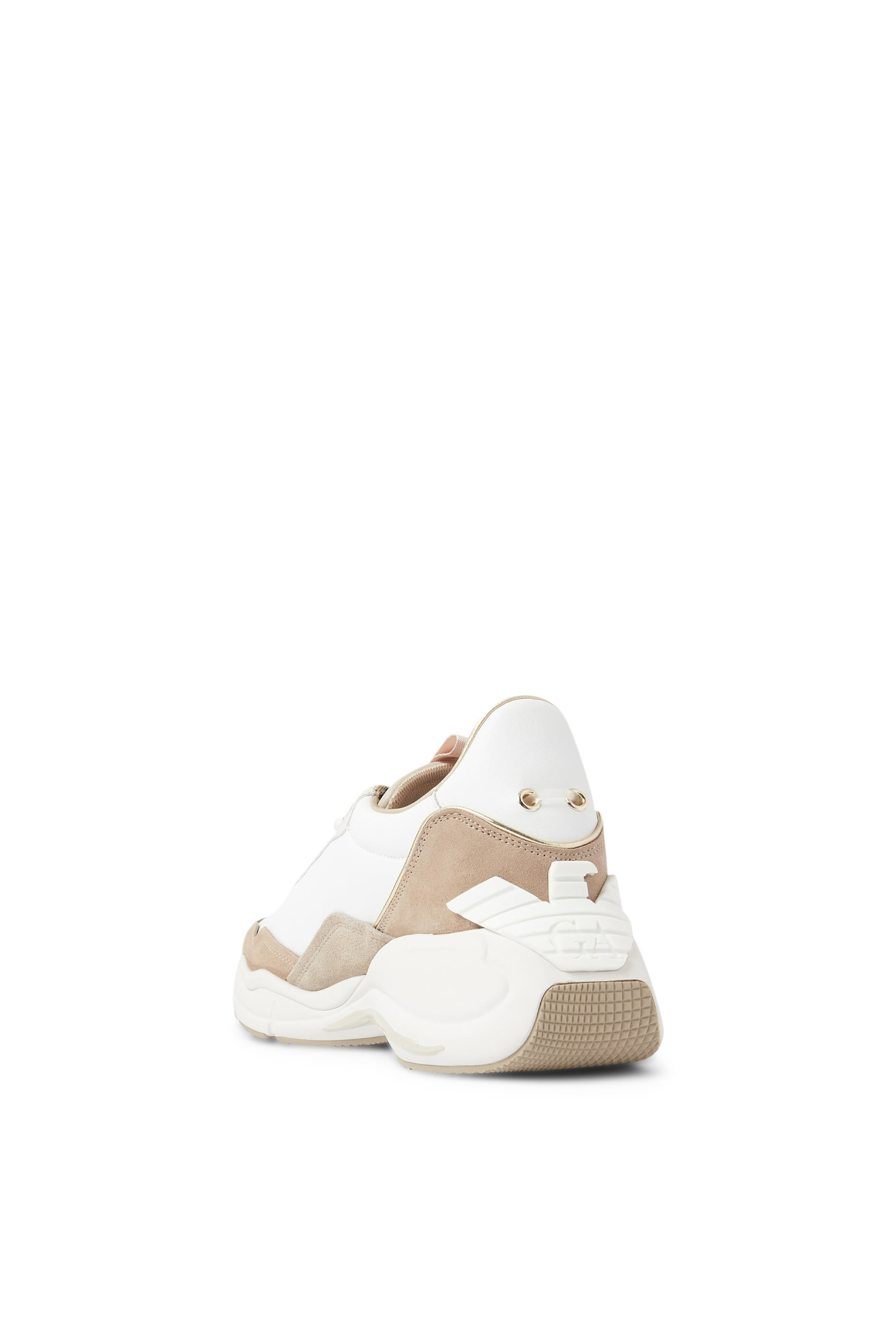 Leather Sneakers With Suede Details