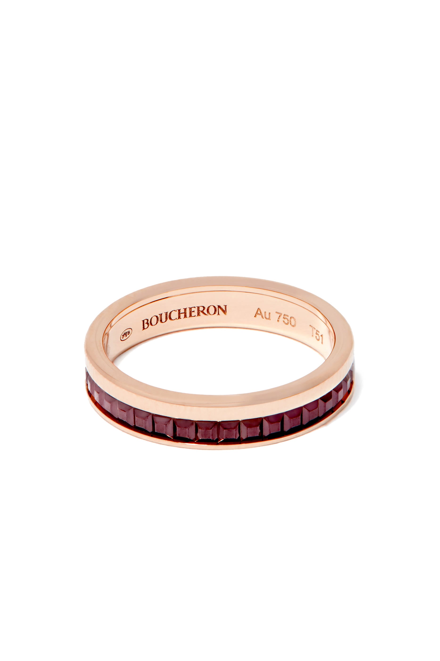 Quatre Classique Wedding Band, 18k Pink Gold