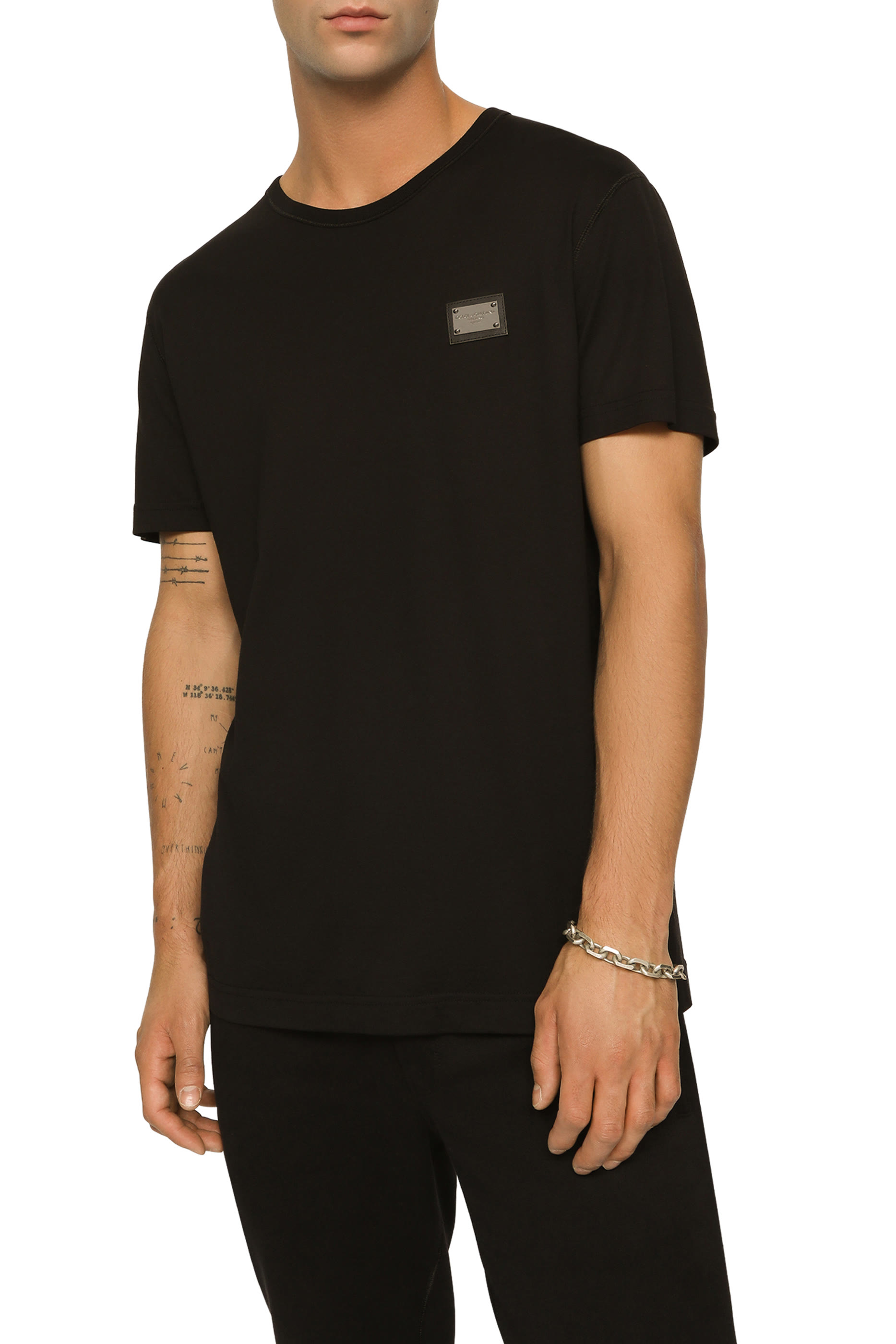 Logo Tag Cotton T-Shirt