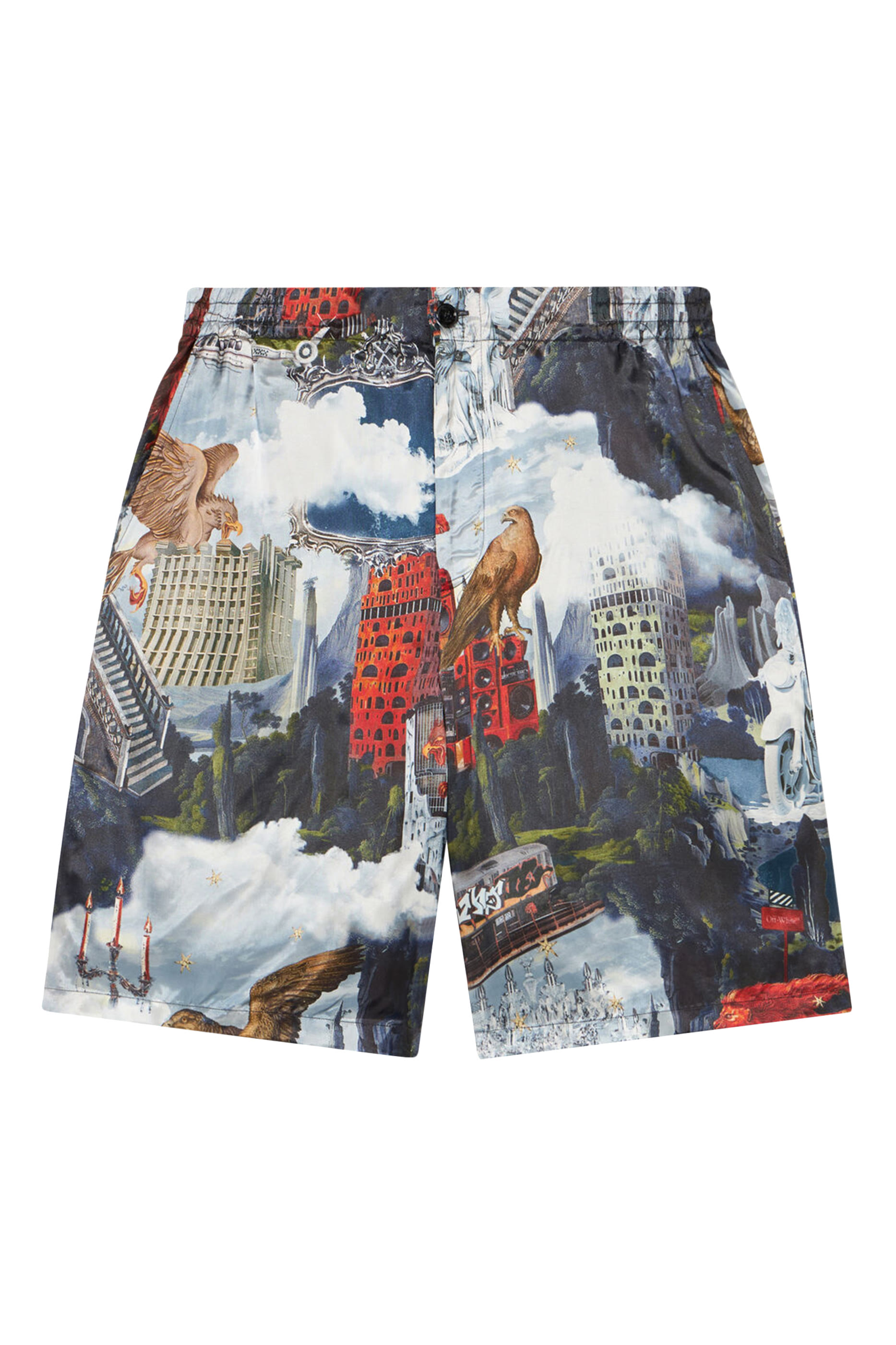 World Paint Viscose Bowling Shorts