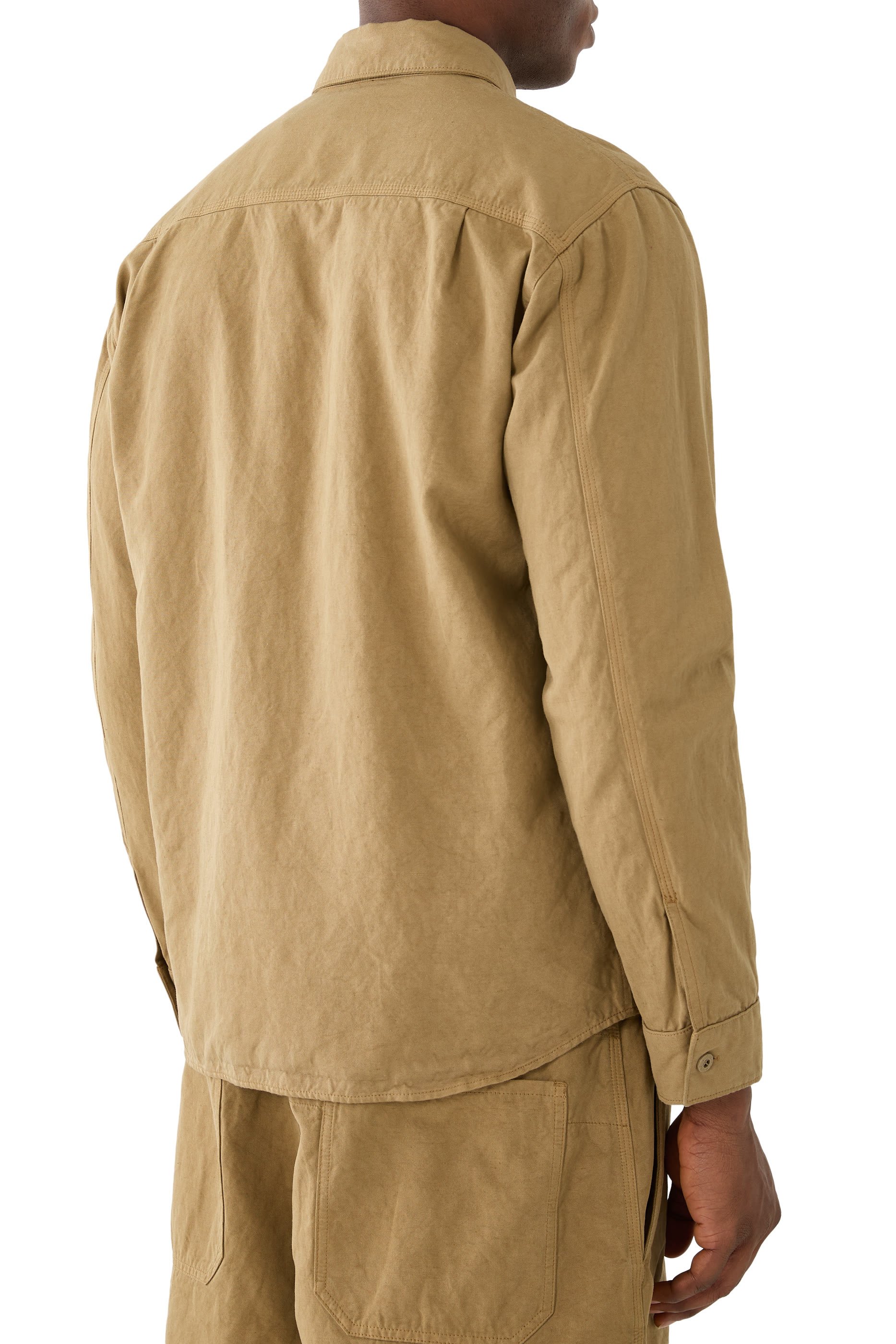 Logo Button Fastening Overshirt