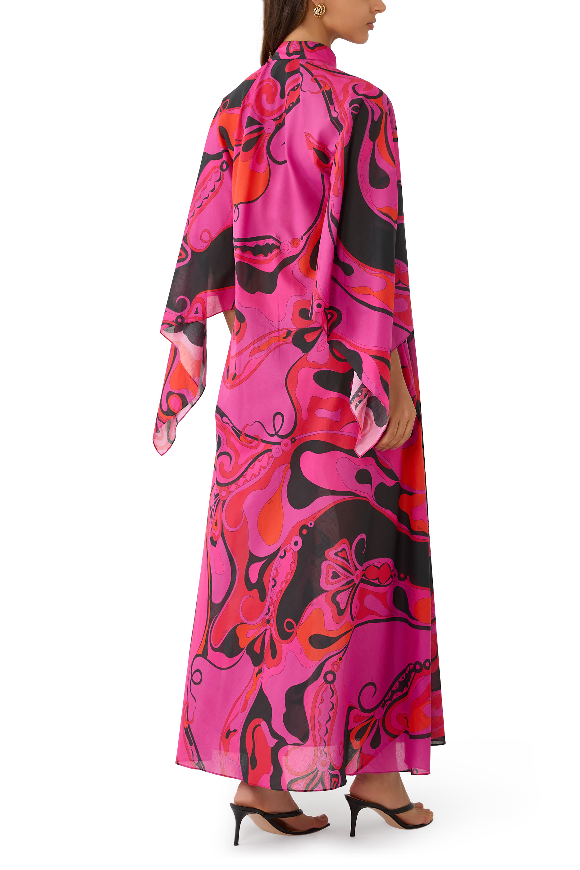 Orchidee Print Cotton Kaftan