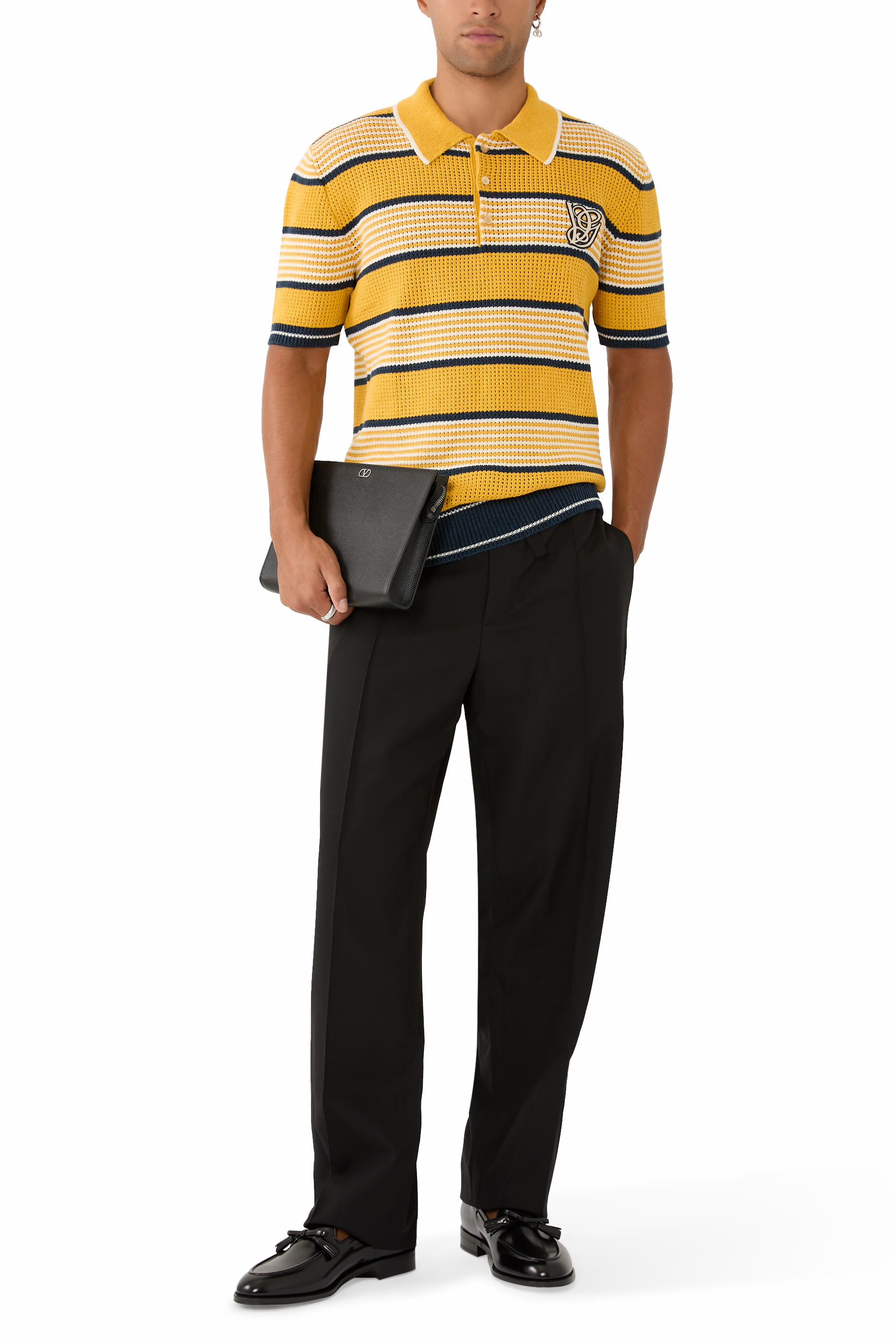 VG Patch Polo Shirt in Knit