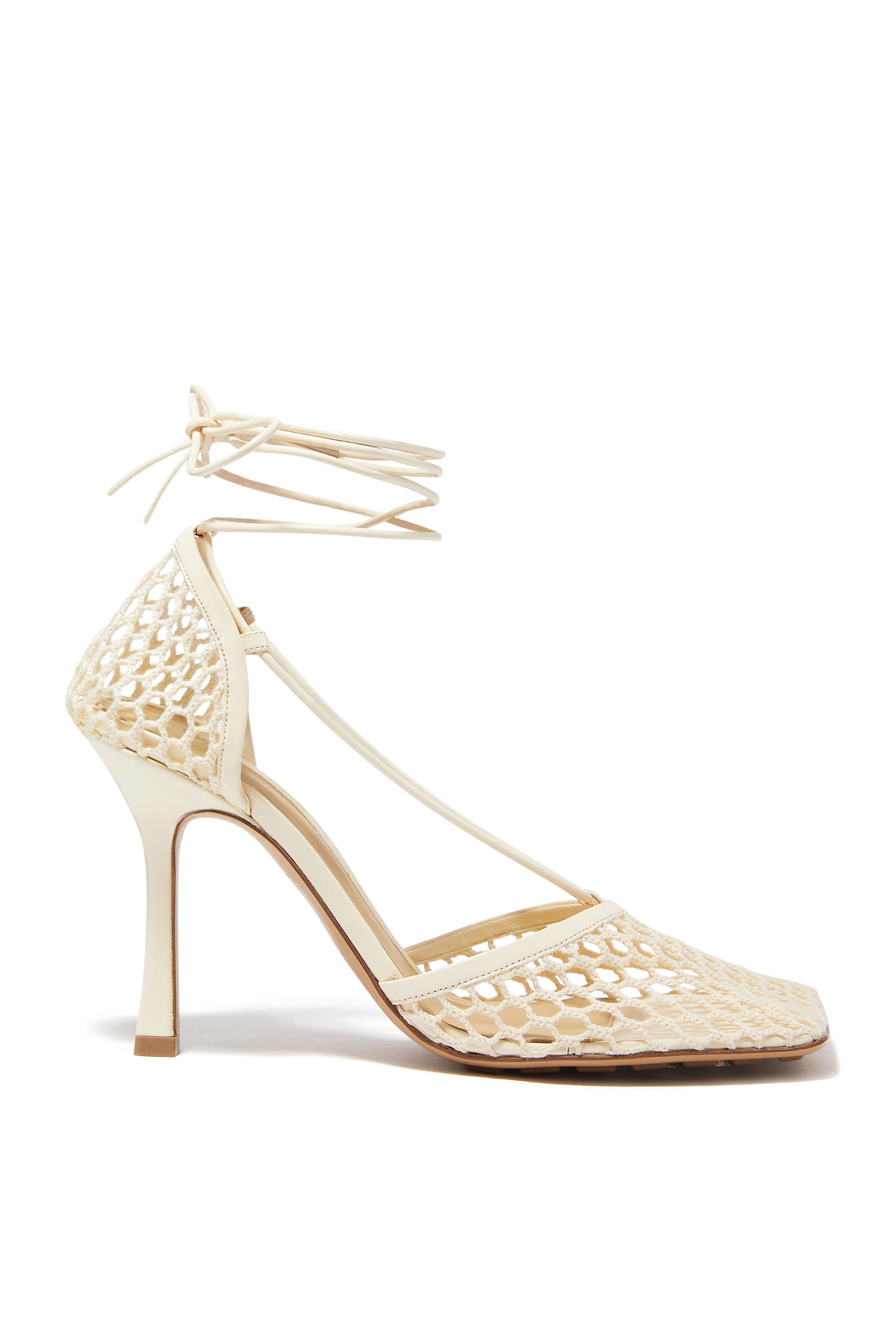 Mesh Leather Sandals