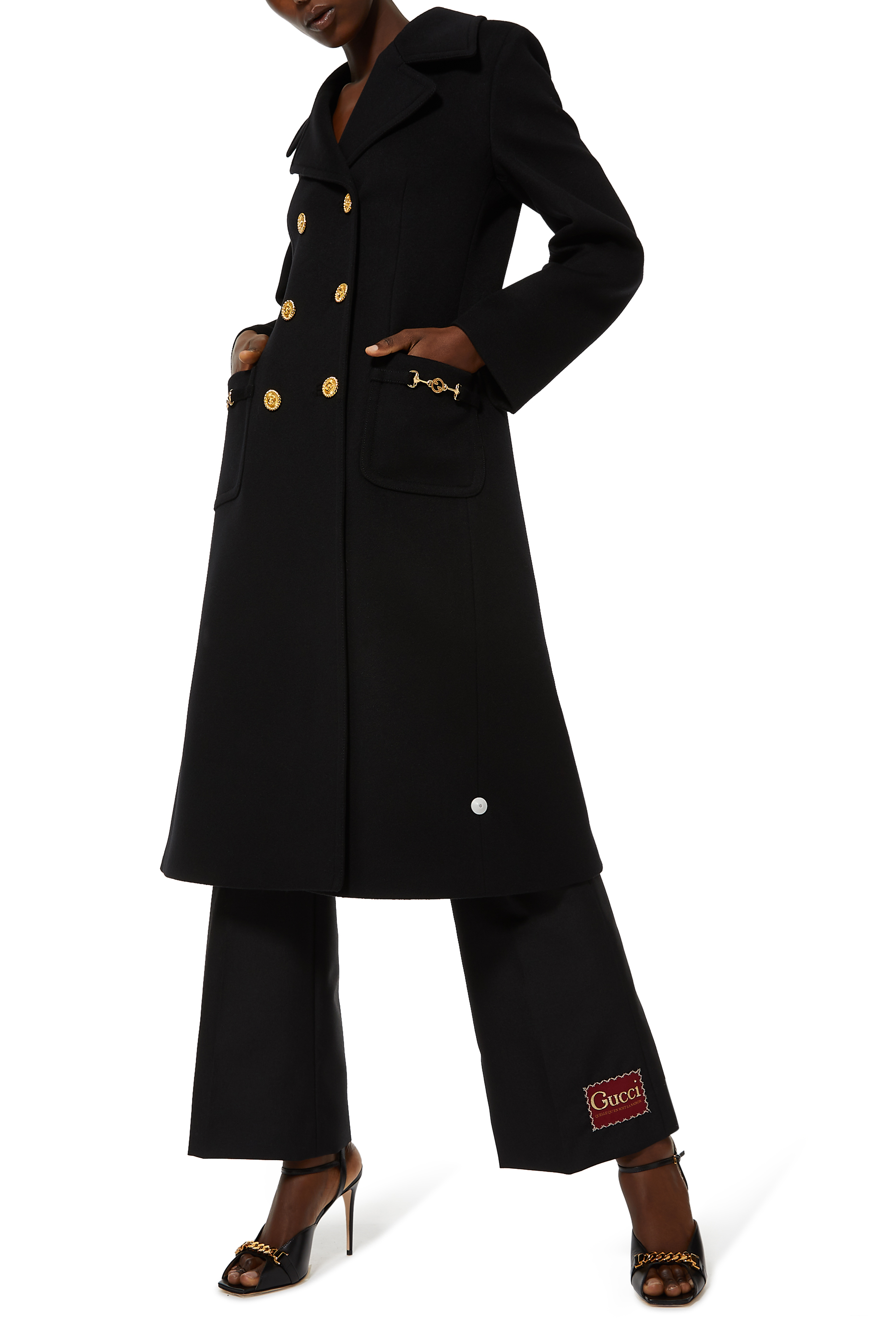 Wool Double-breasted Coat