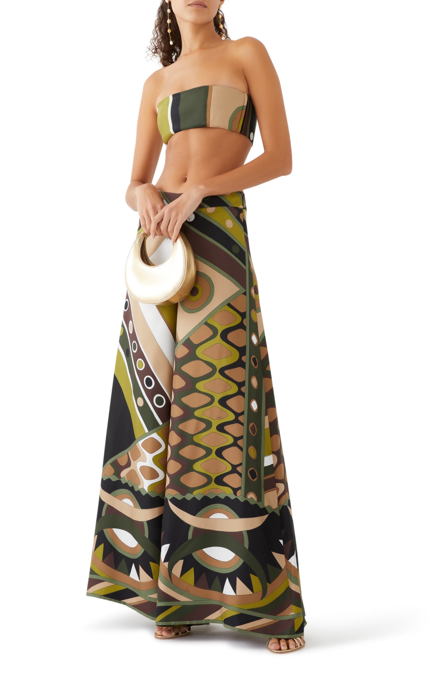 Vivara-Print Silk-Twill Bandeau