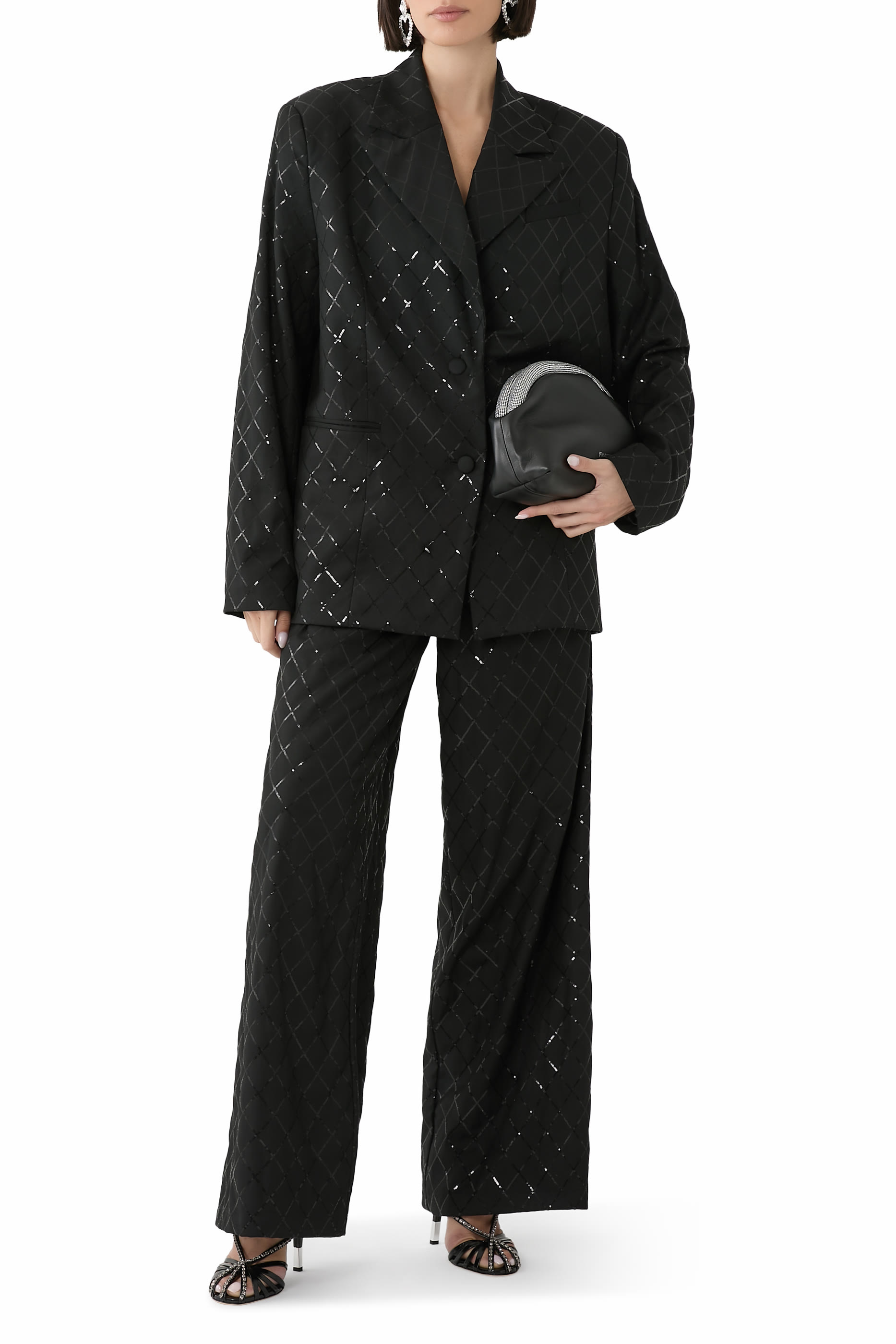 Oversized Sequins Blazer