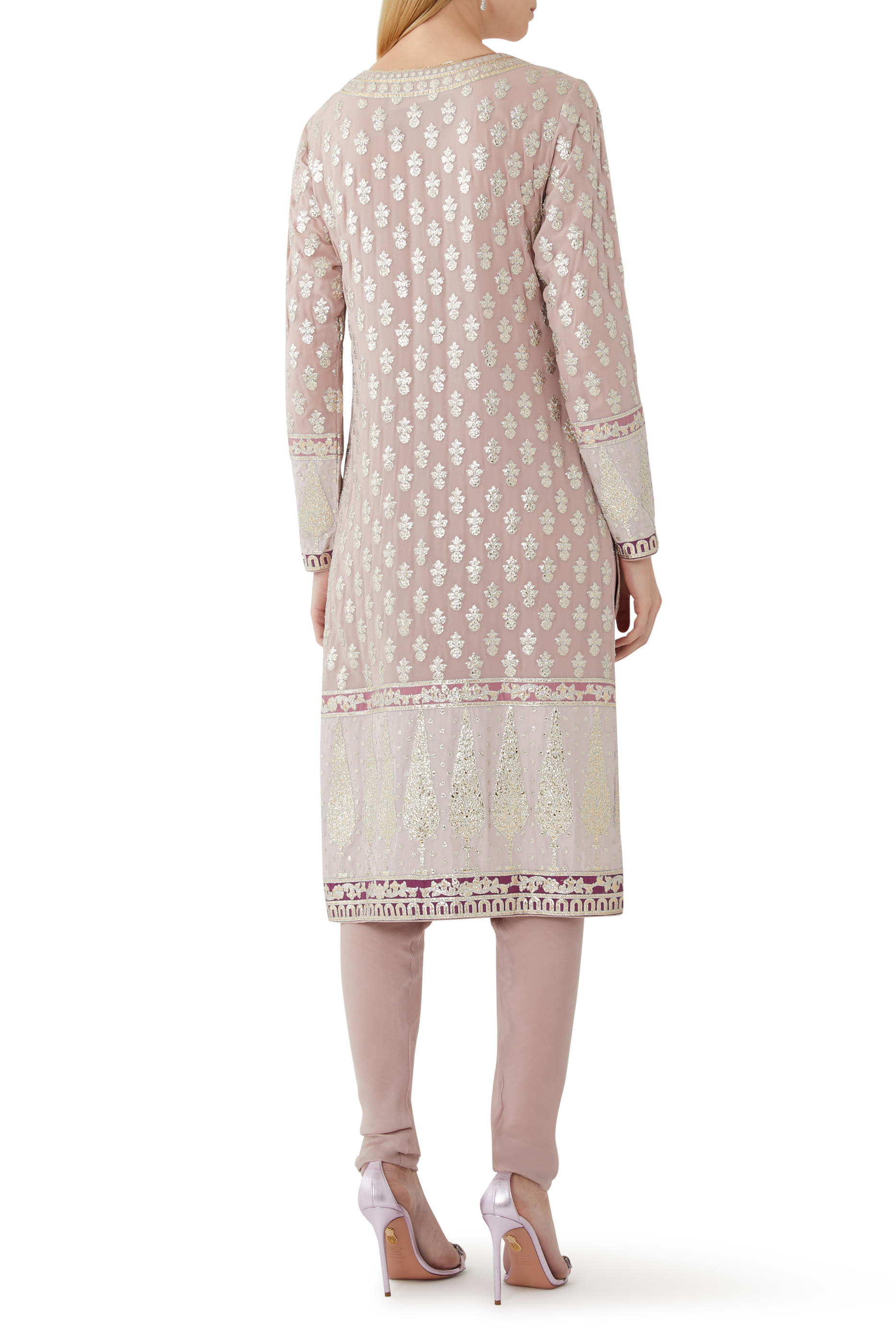 Embroidered Georgette Kurta Set