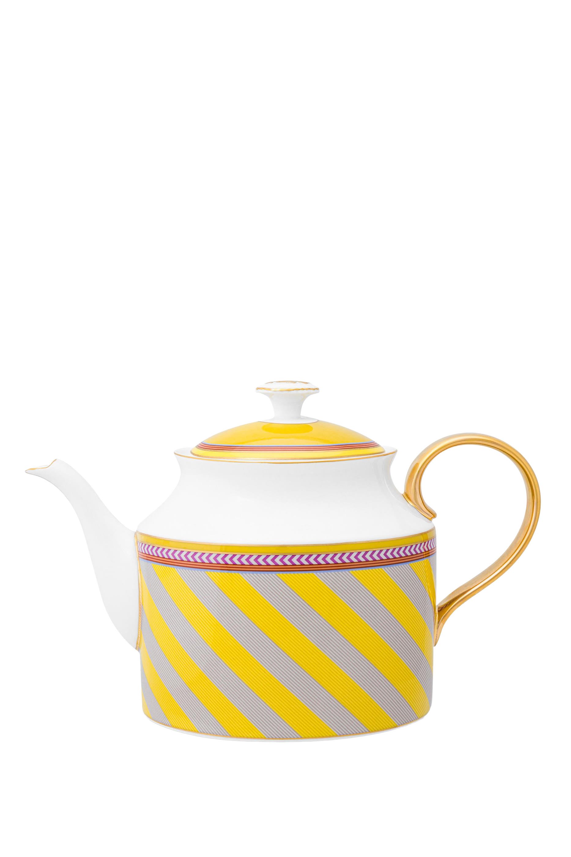 Chique Stripes Large Tea Pot