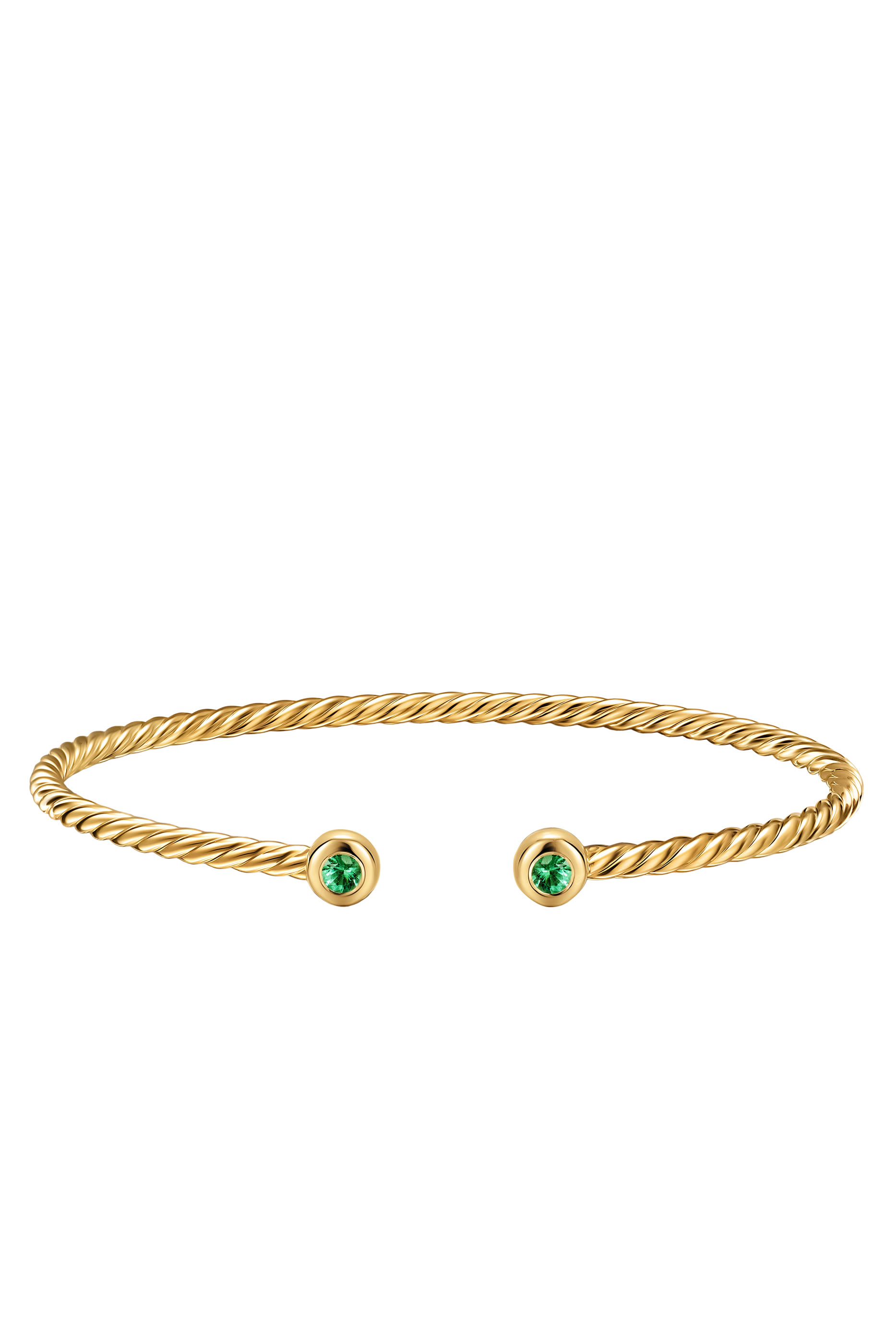  Micro Cablespira&reg; Flex Bracelet, 18K Yellow Gold
