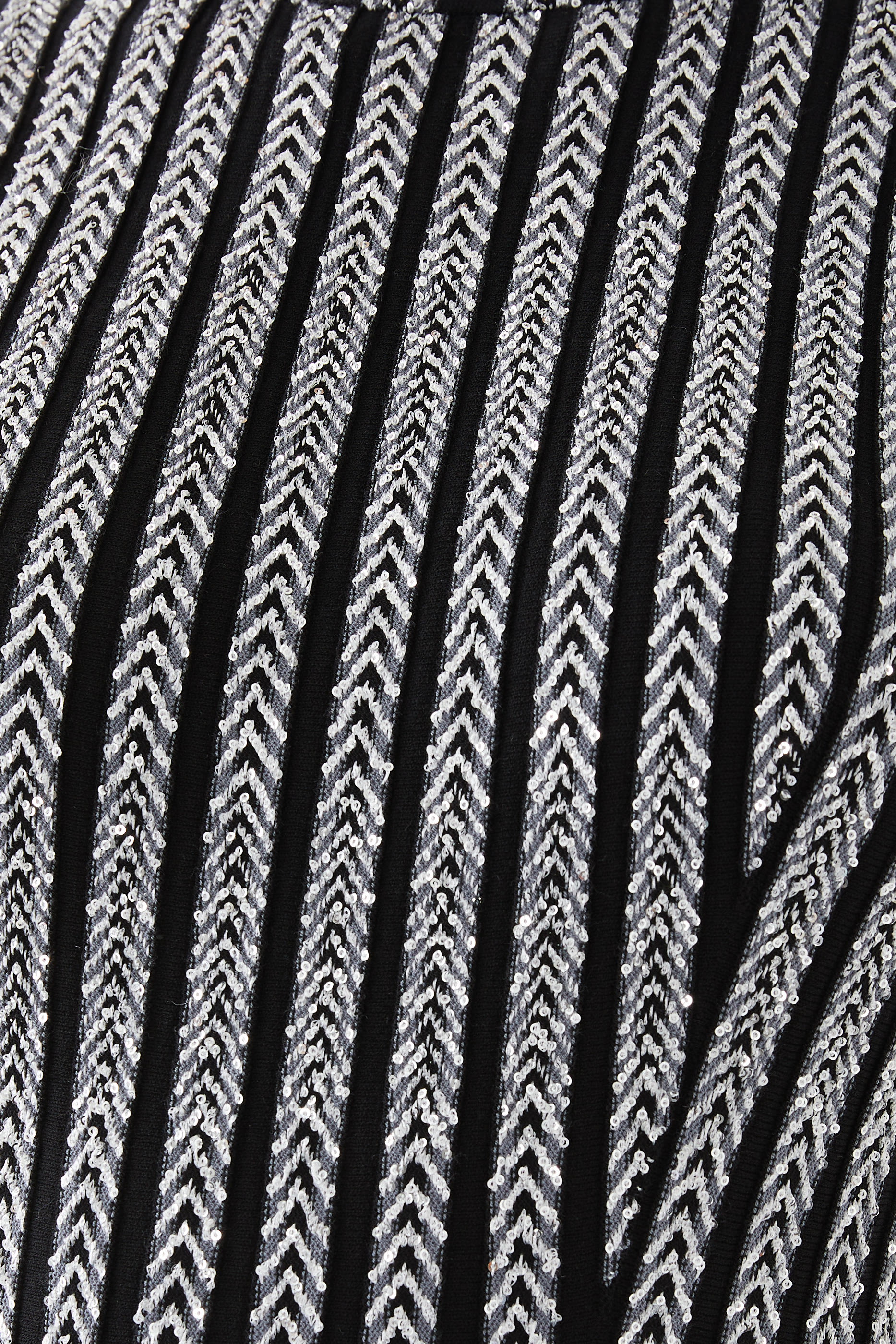 Solid Partialized Sequinned Knit Sleeveless Maxi Dress