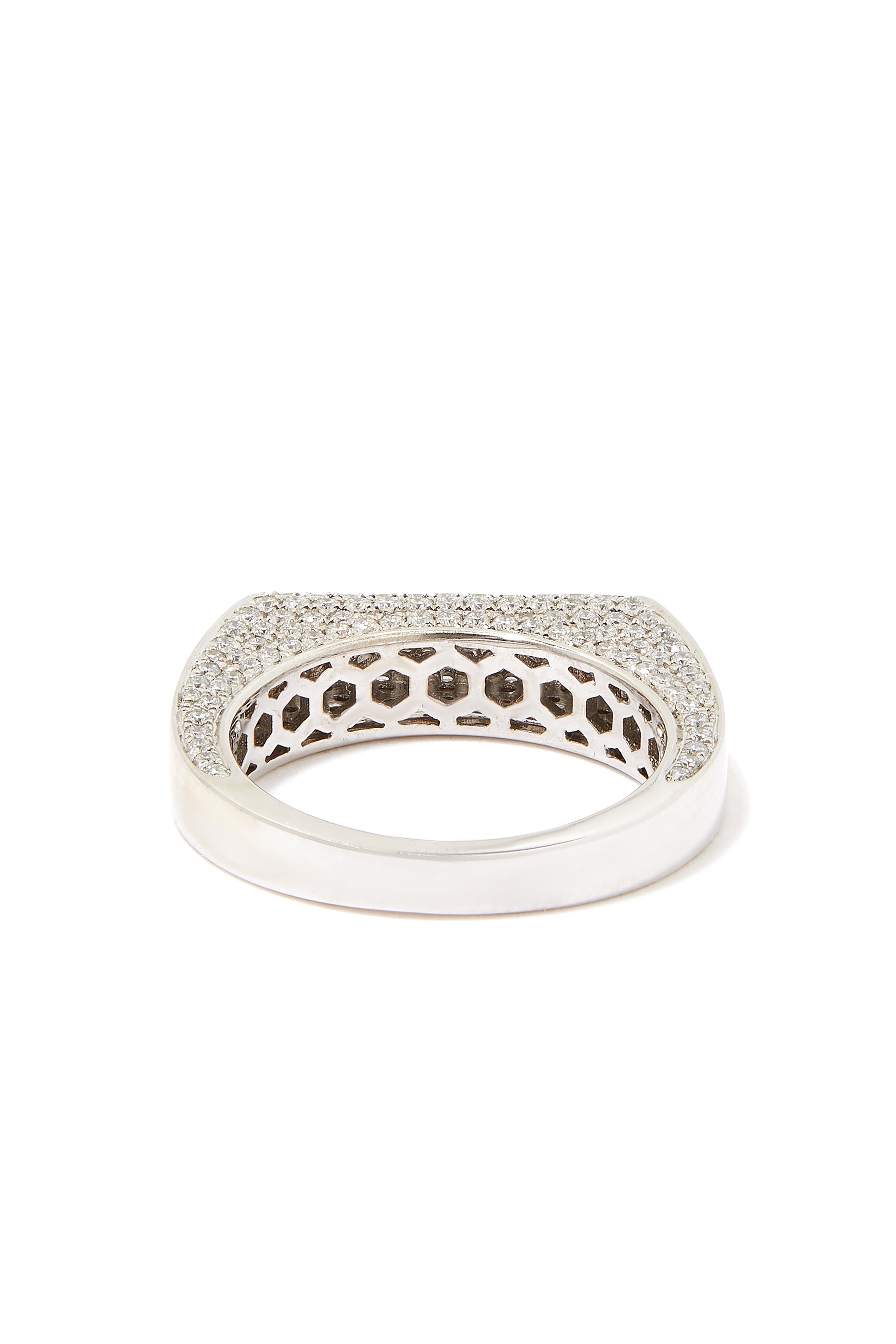 Grace Ring, 14k White Gold with Diamonds