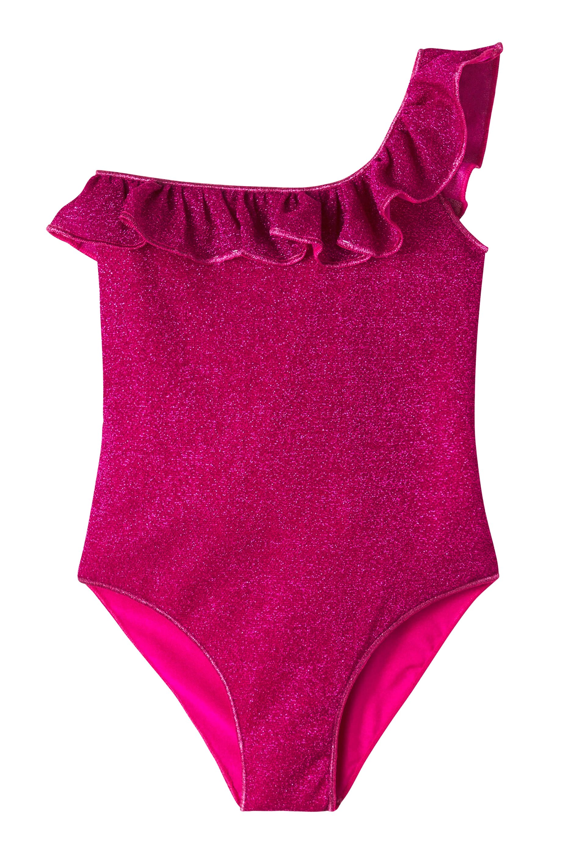 Kids Lumi&egrave;re Ruffled One-Shoulder Swimsuit