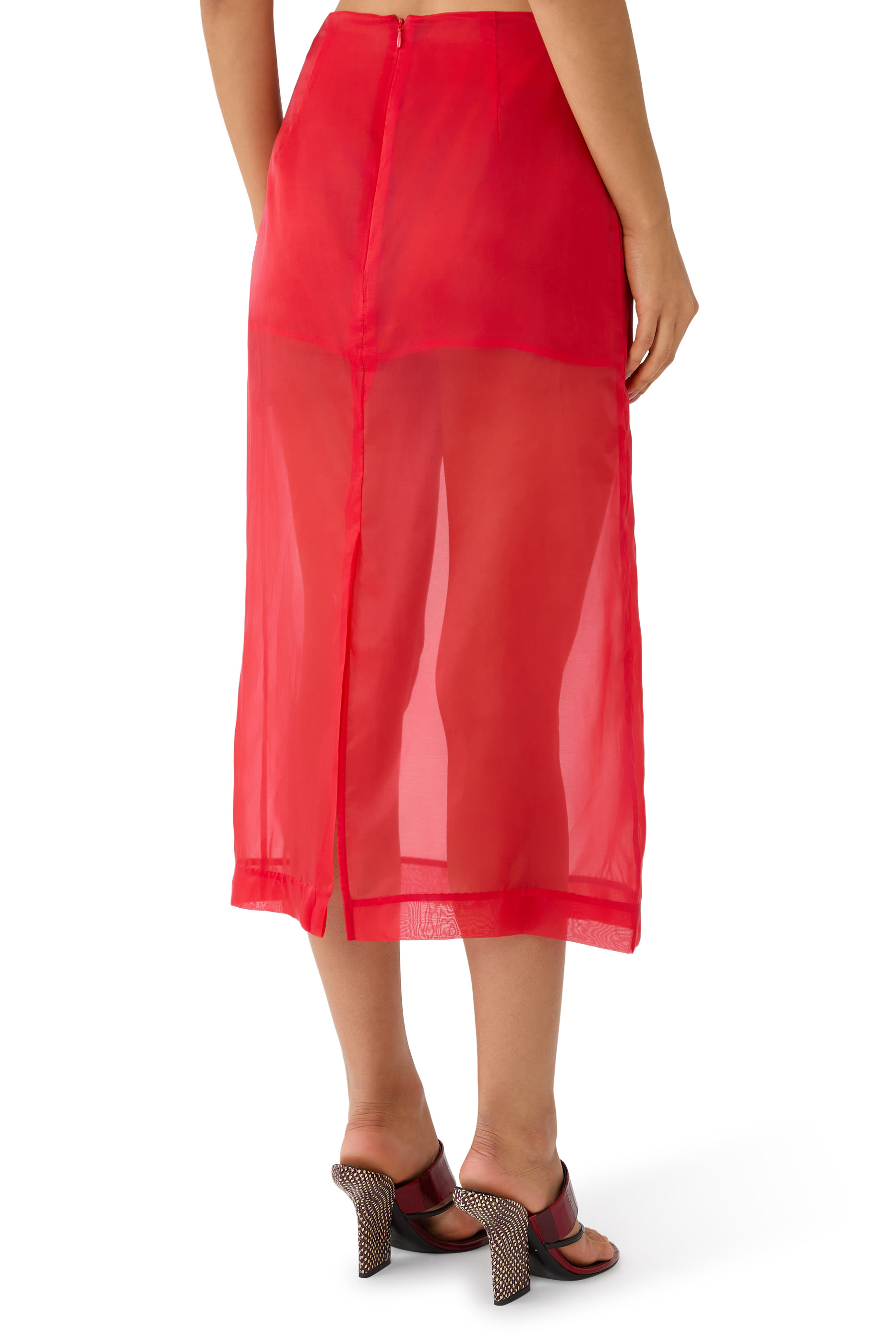 Peri Sheer Midi Skirt