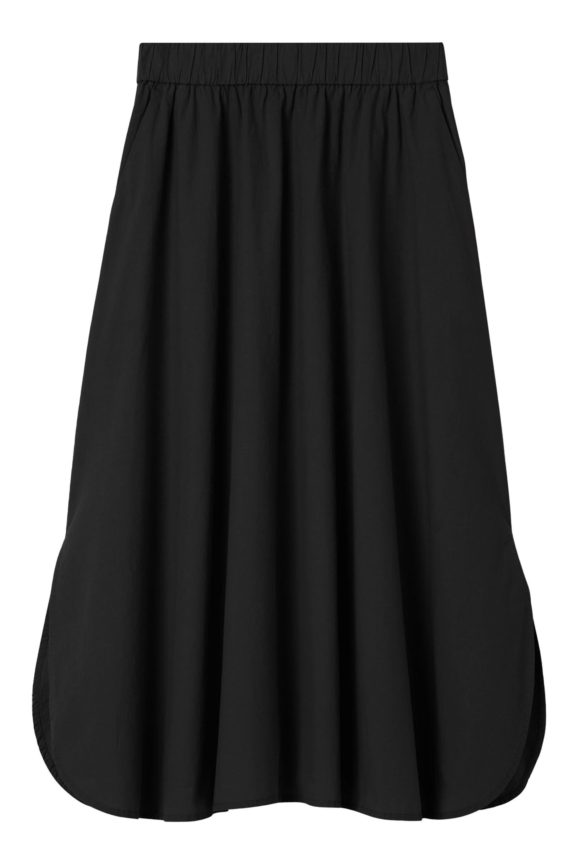 Washed Organic Cotton Poplin A-Line Skirt