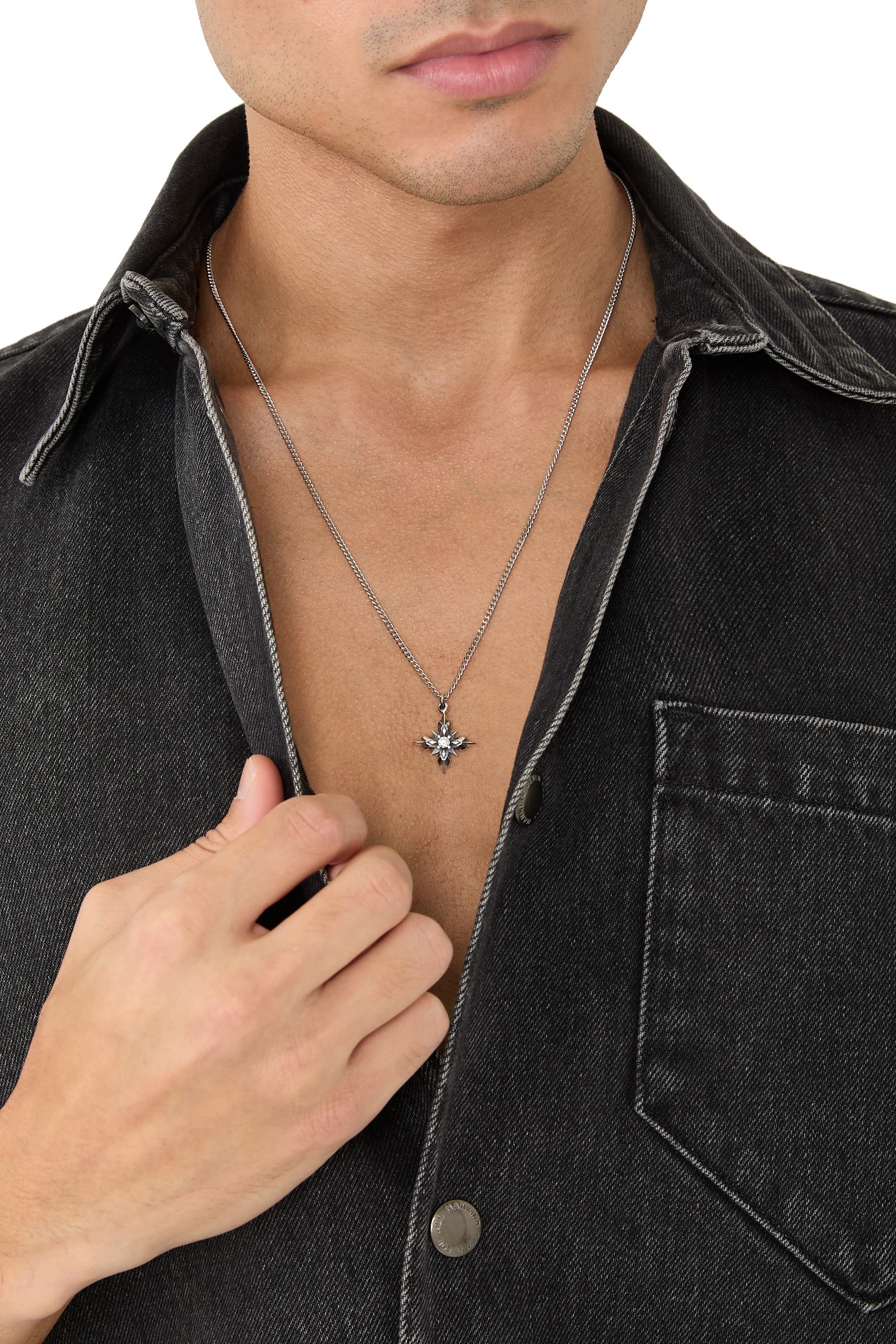 Stella Ventis Necklace, Sterling Silver & Zirconia