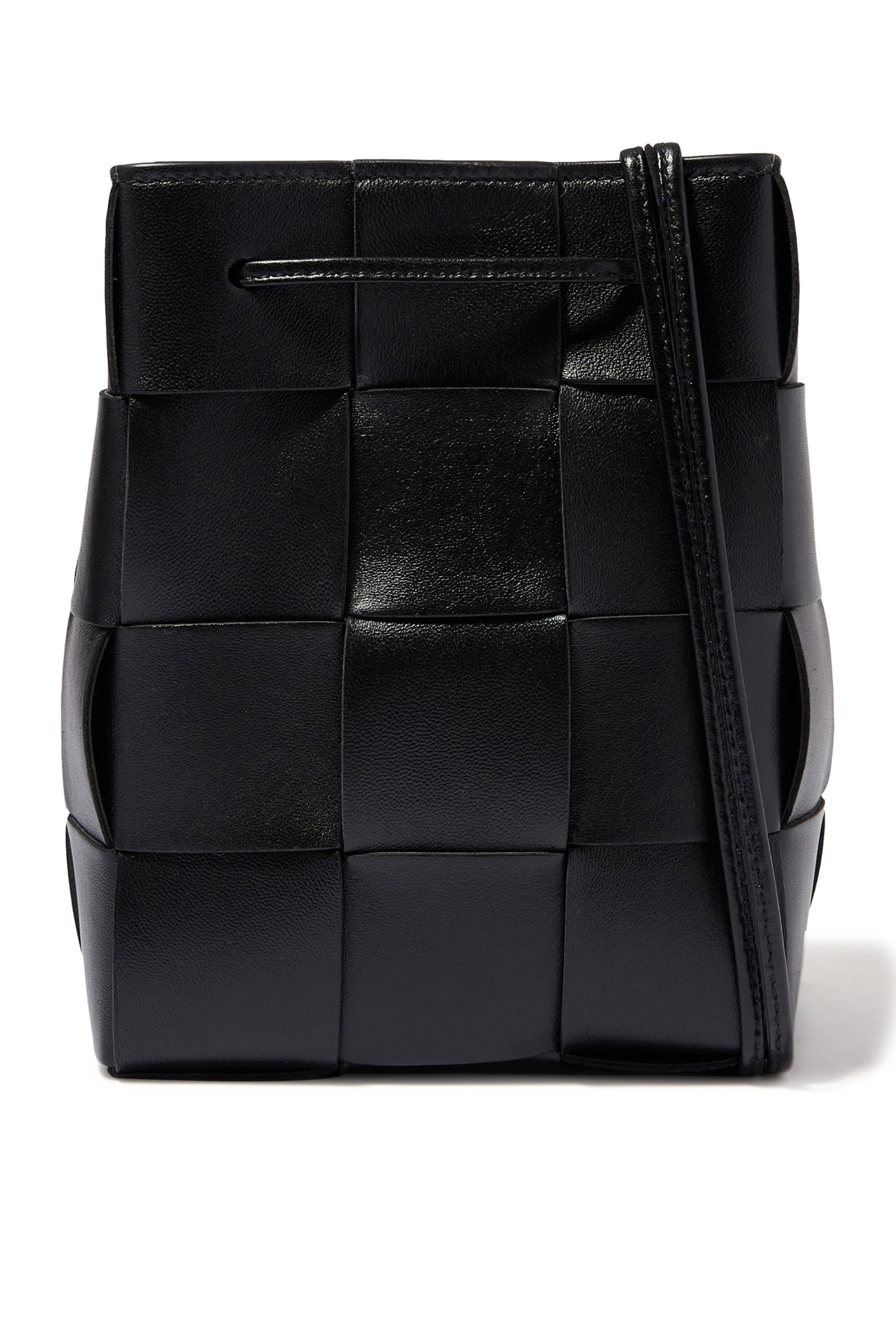 Small Cassette Cross-Body Bucket Bag