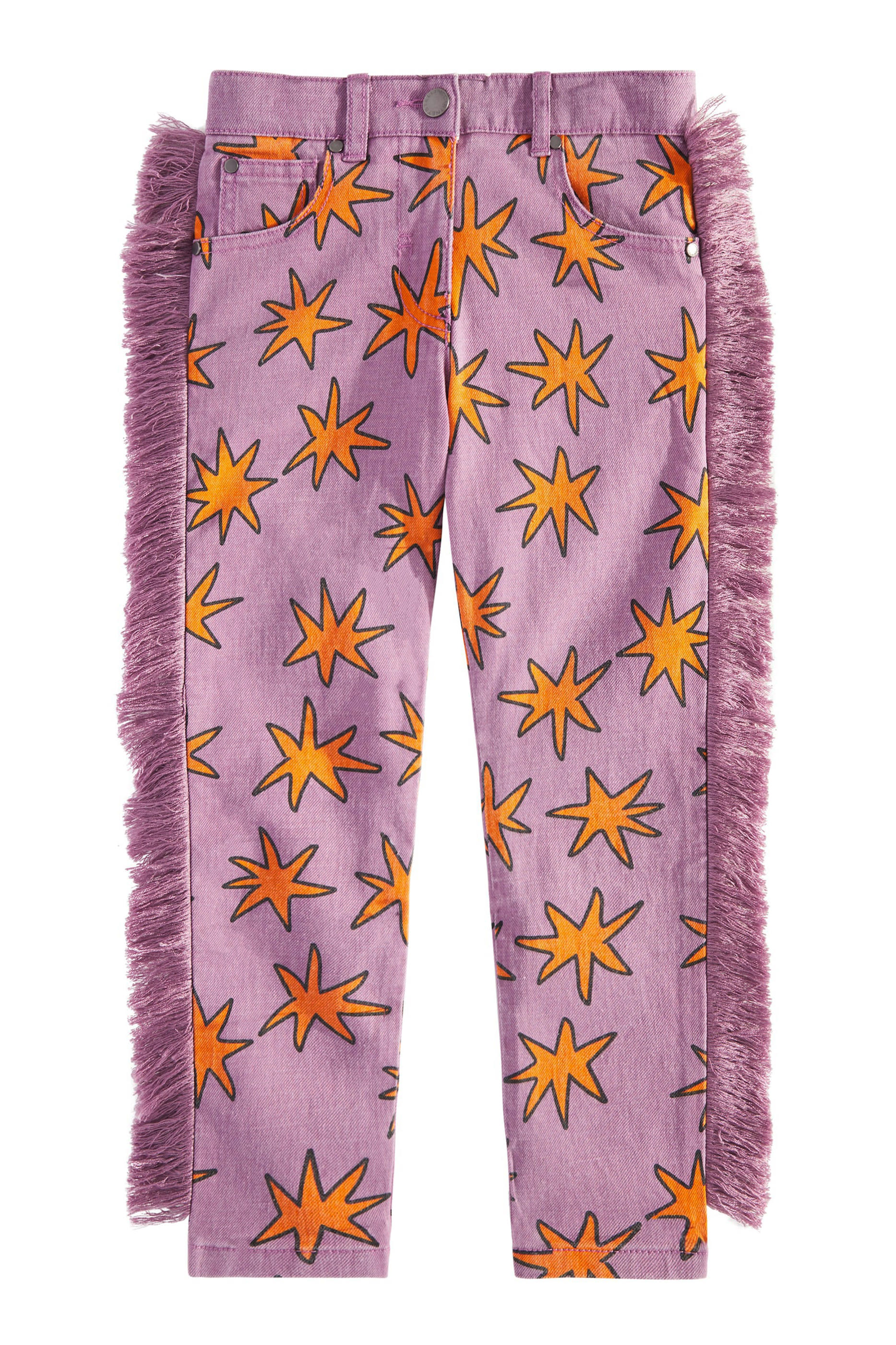 Kids Bright Stars Fringe Denim Jeans