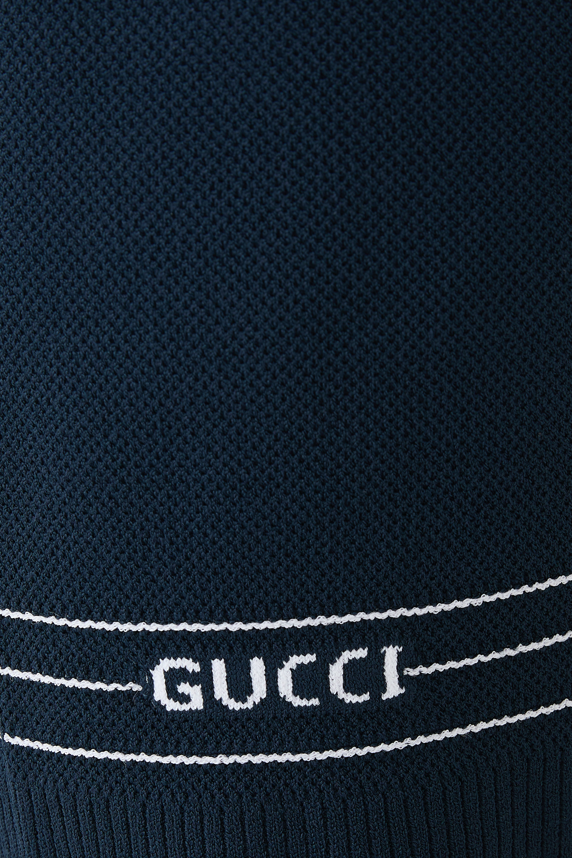 Intarsia Fabric Shorts