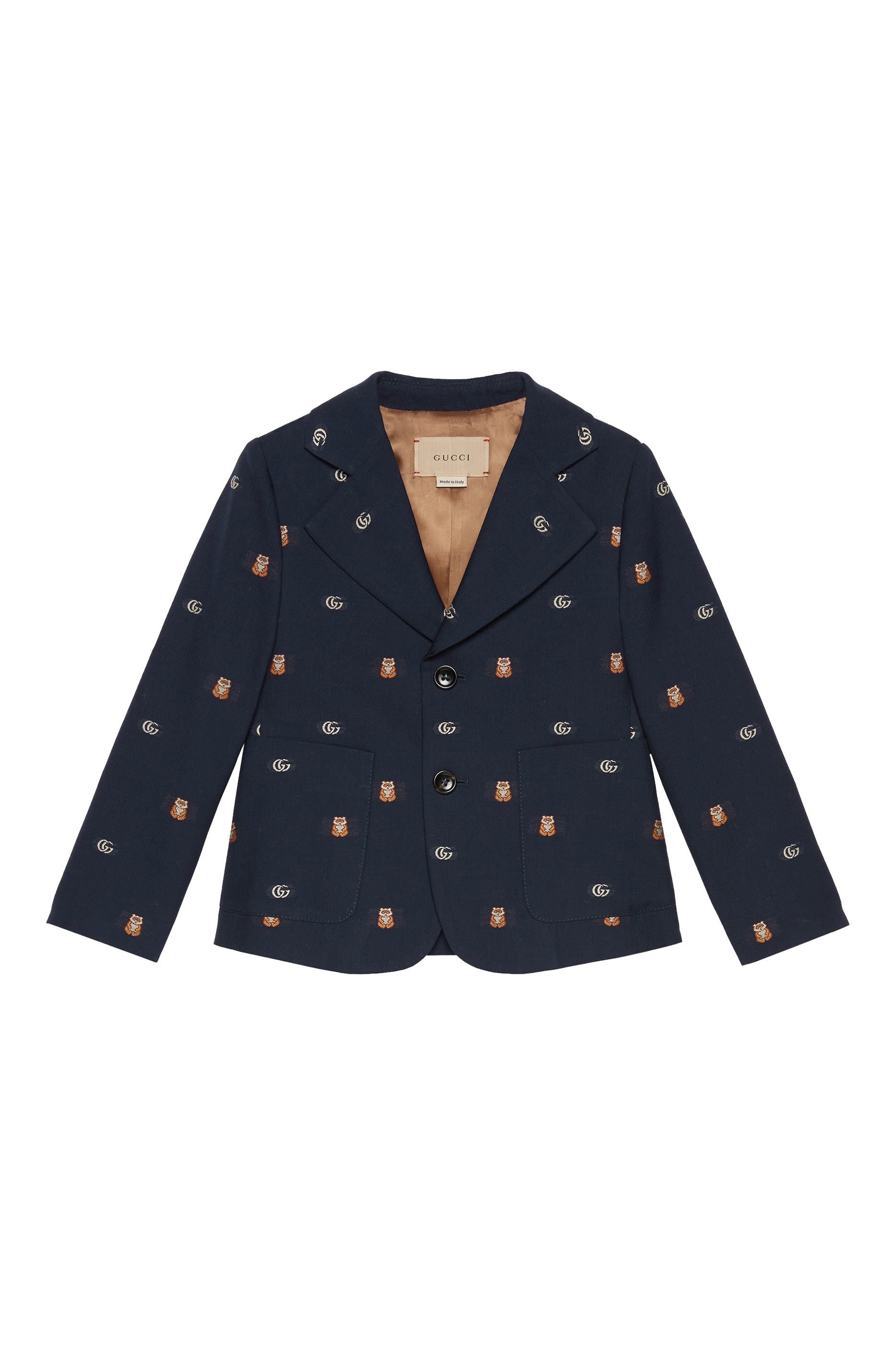 Kids Double G Wool Jacket