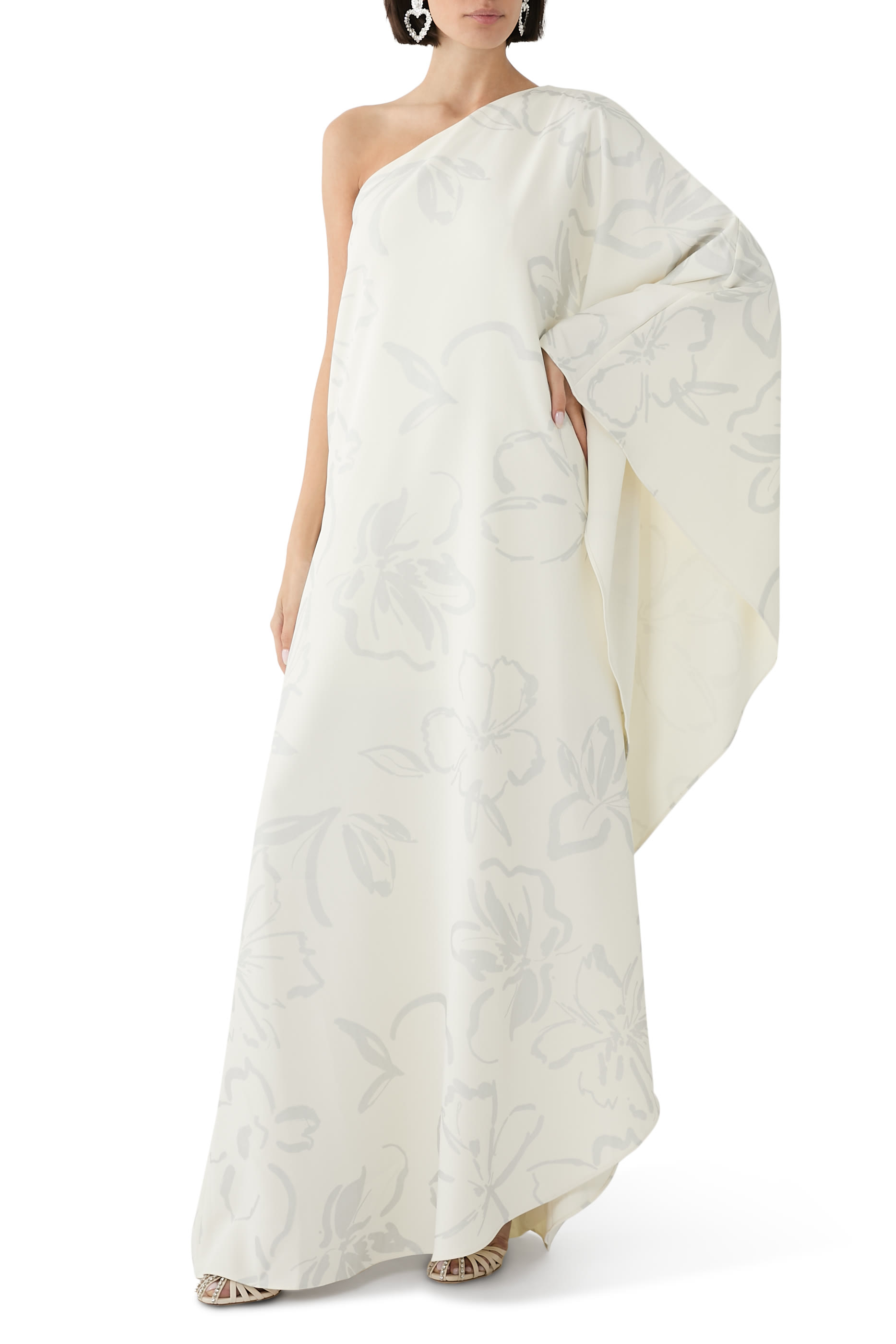 Nevean Floral Crepe Kaftan