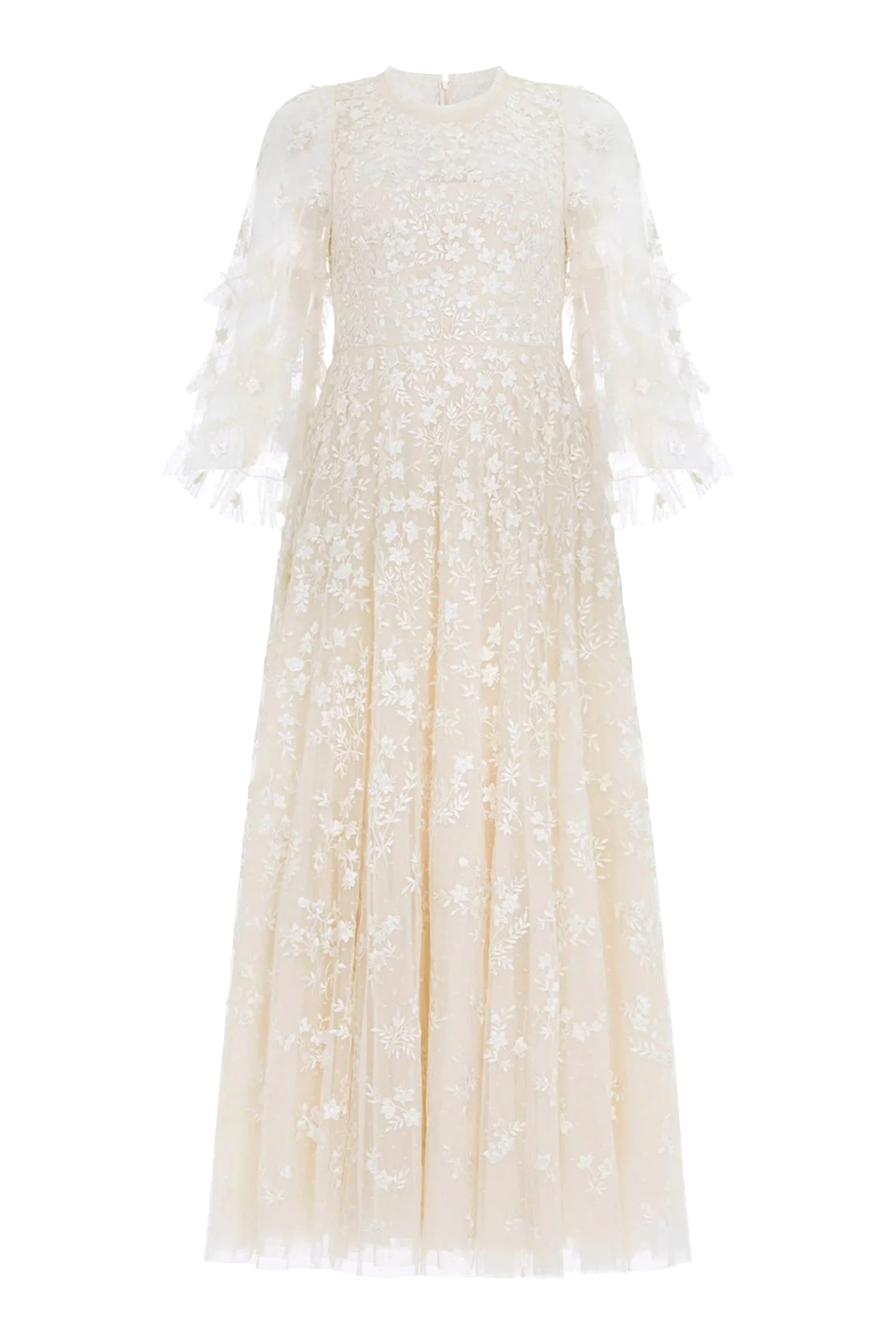 Everett Bloom Round Neck Midi Gown