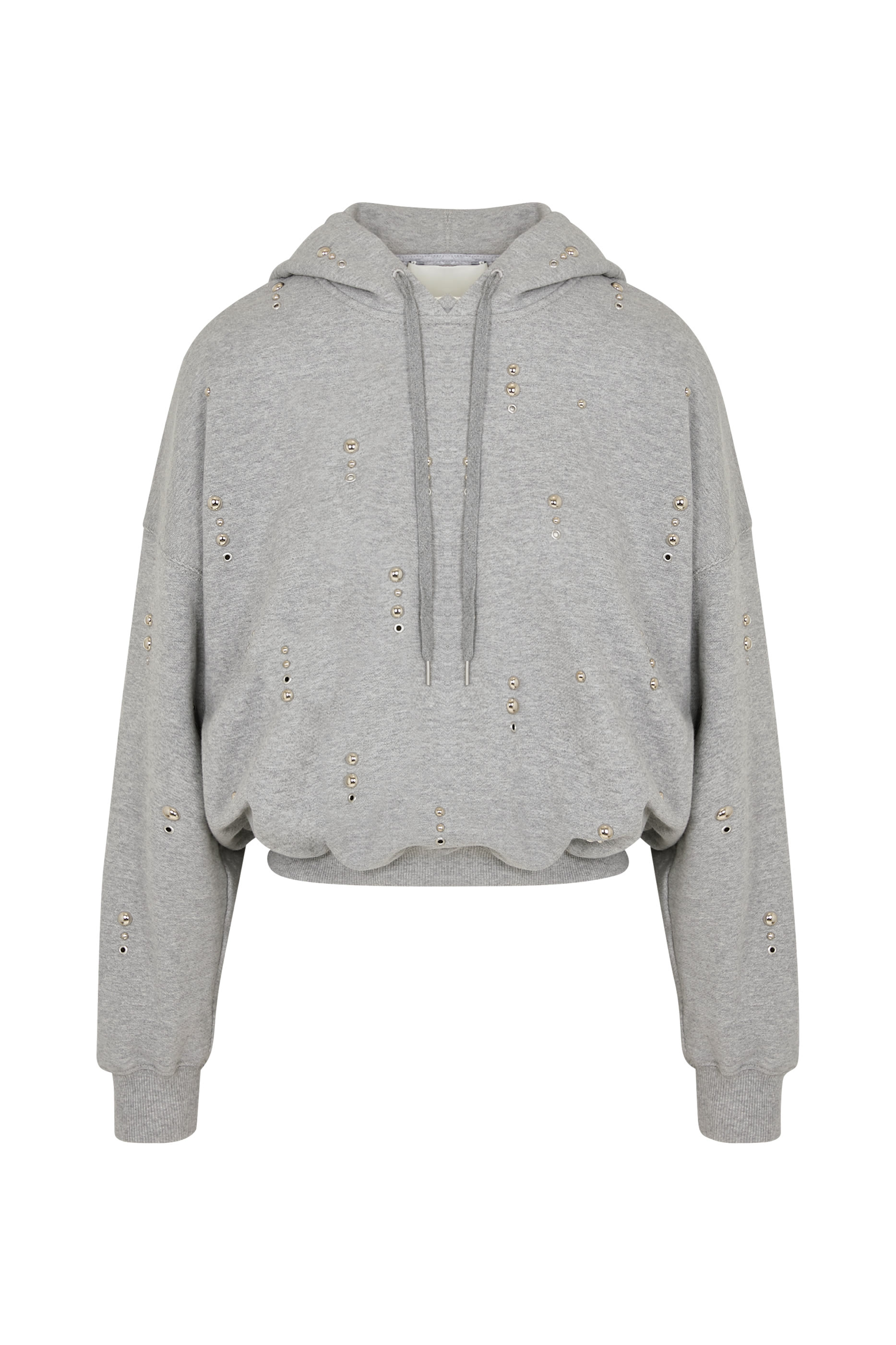 Stud Embellished Oversized Hoodie 