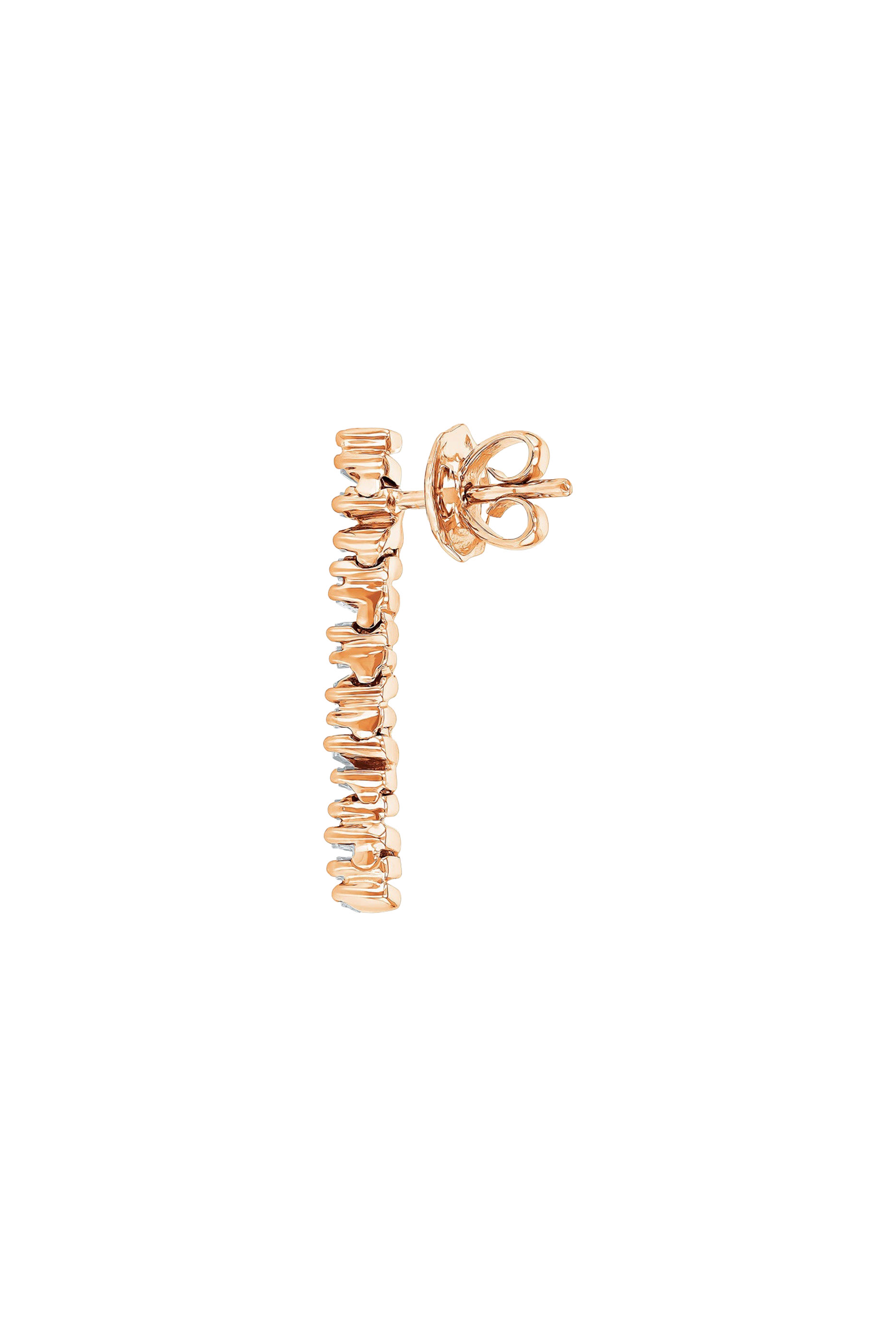 Classic Diamond Savannah Mini Drop Earrings, 18k Rose Gold & Diamonds