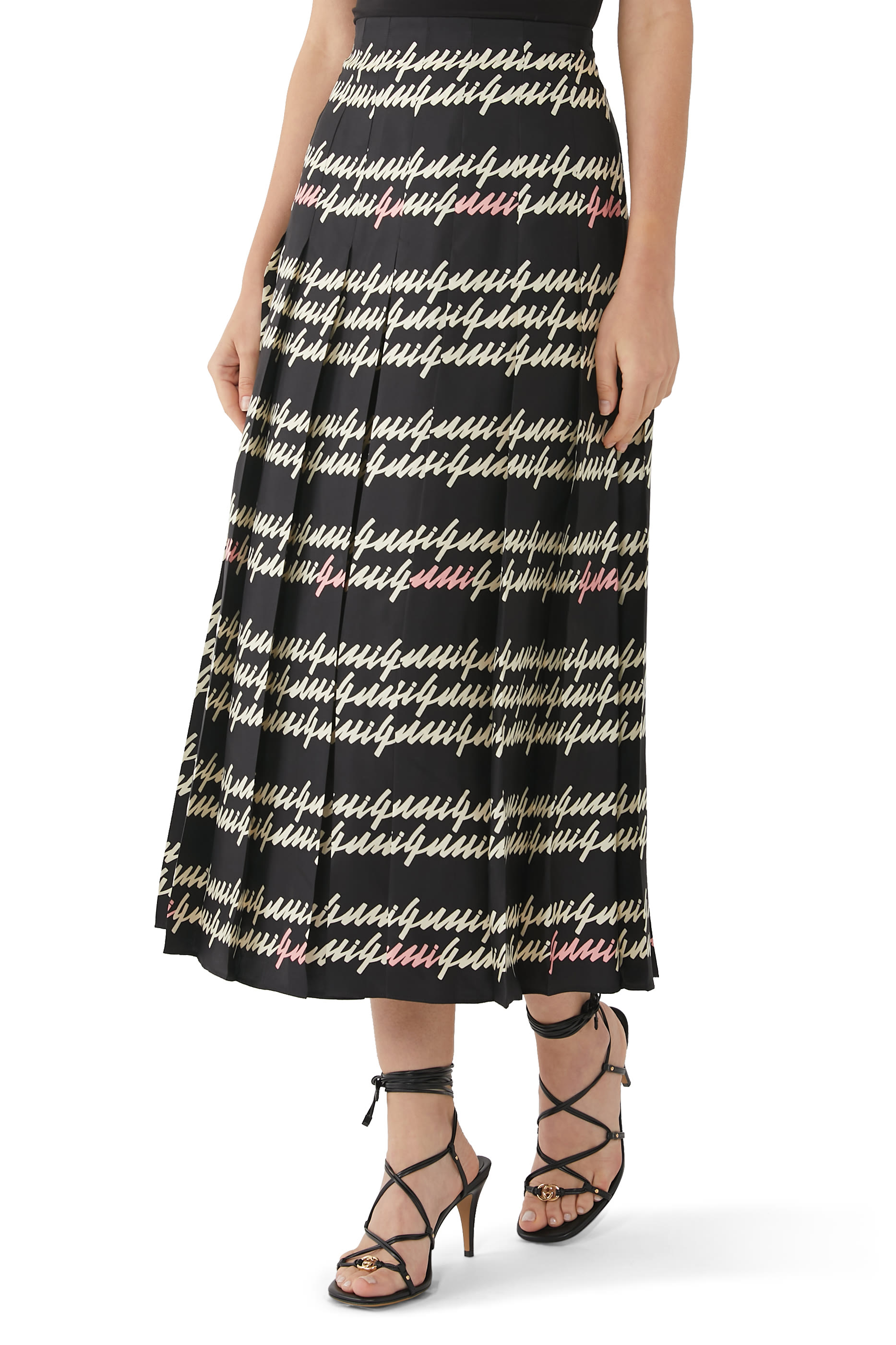 Script Print Skirt
