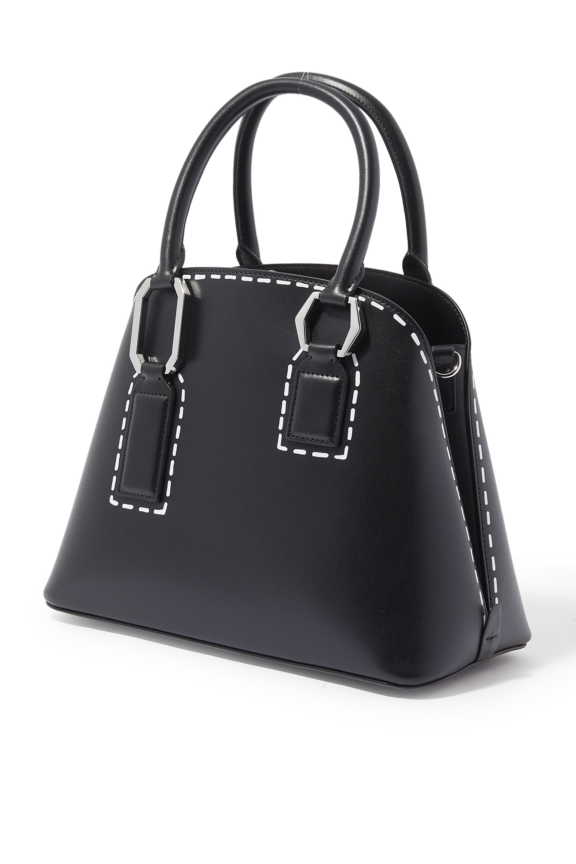 Trompe-L'Oeil Print Trapezoid Handbag