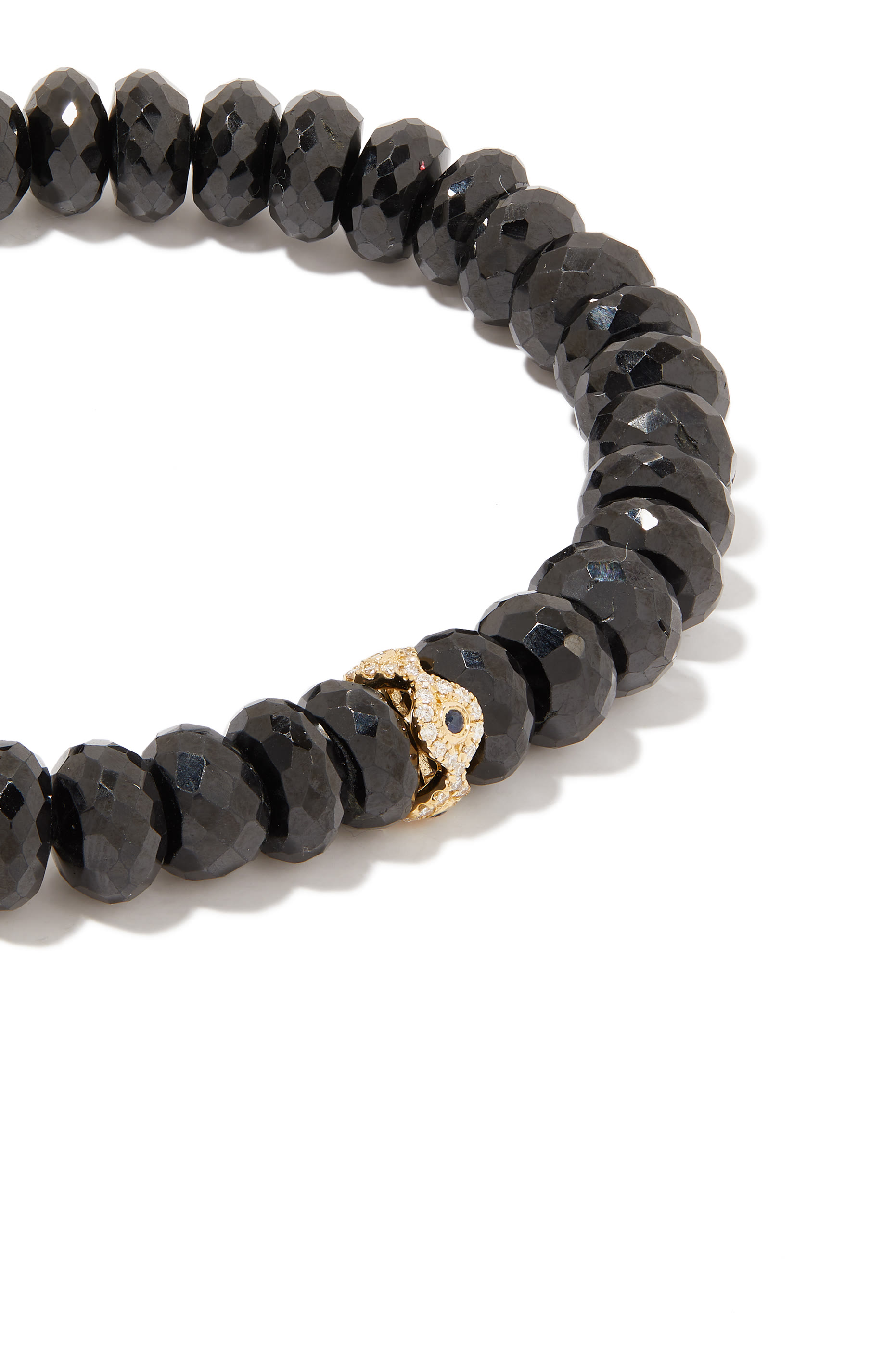 Evil Eye Eternity Bracelet, 14k Yellow Gold, Spinel & Diamond