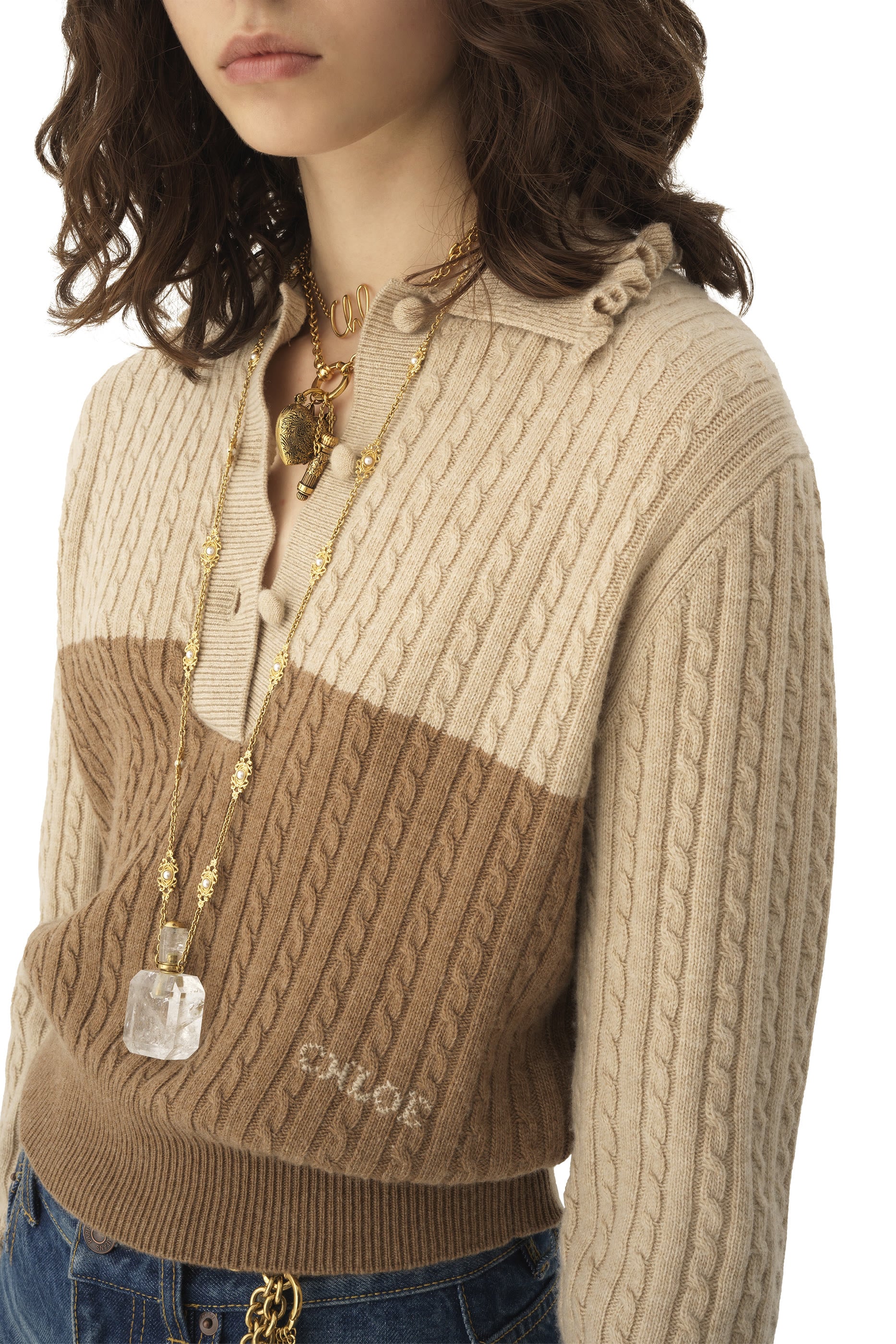 Collared Jumper in Wool & Cashmere Knit
